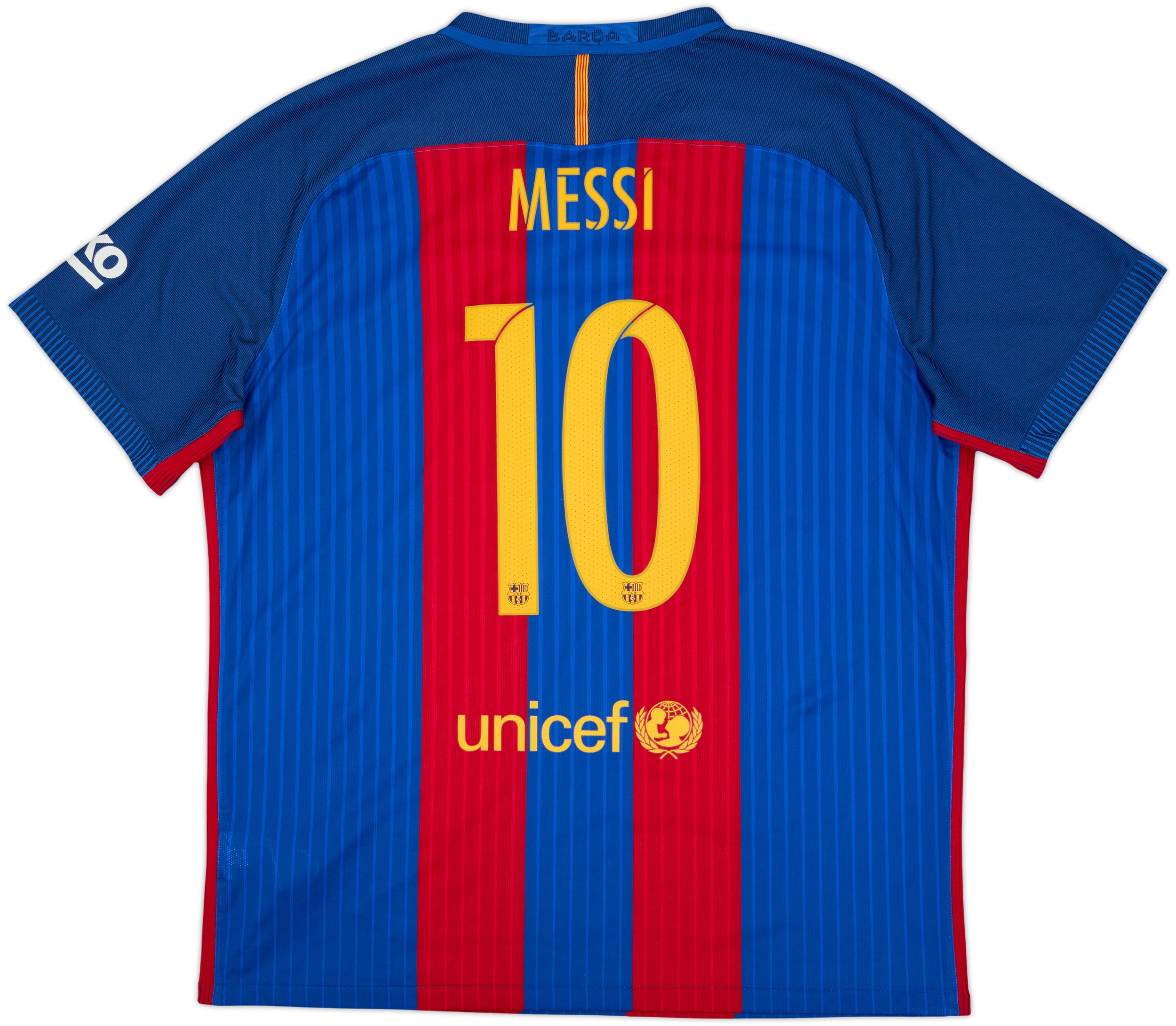 FCバルセロナ メッシ MESSI 10番 シャツ 2016-2017 2016-17 Barcelona Authentic Home Shirt Messi #10 - 8/10 - (XXL)