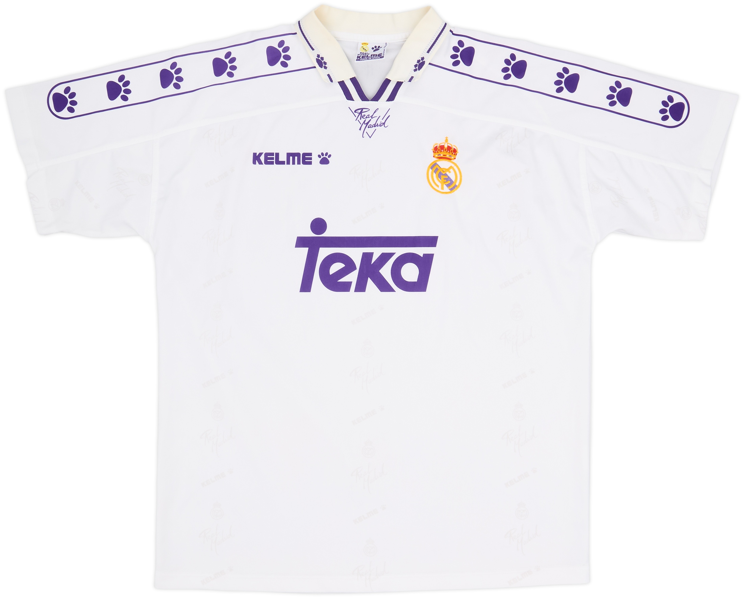 1994-96 Real Madrid Home Shirt - 8/10 - (XL)