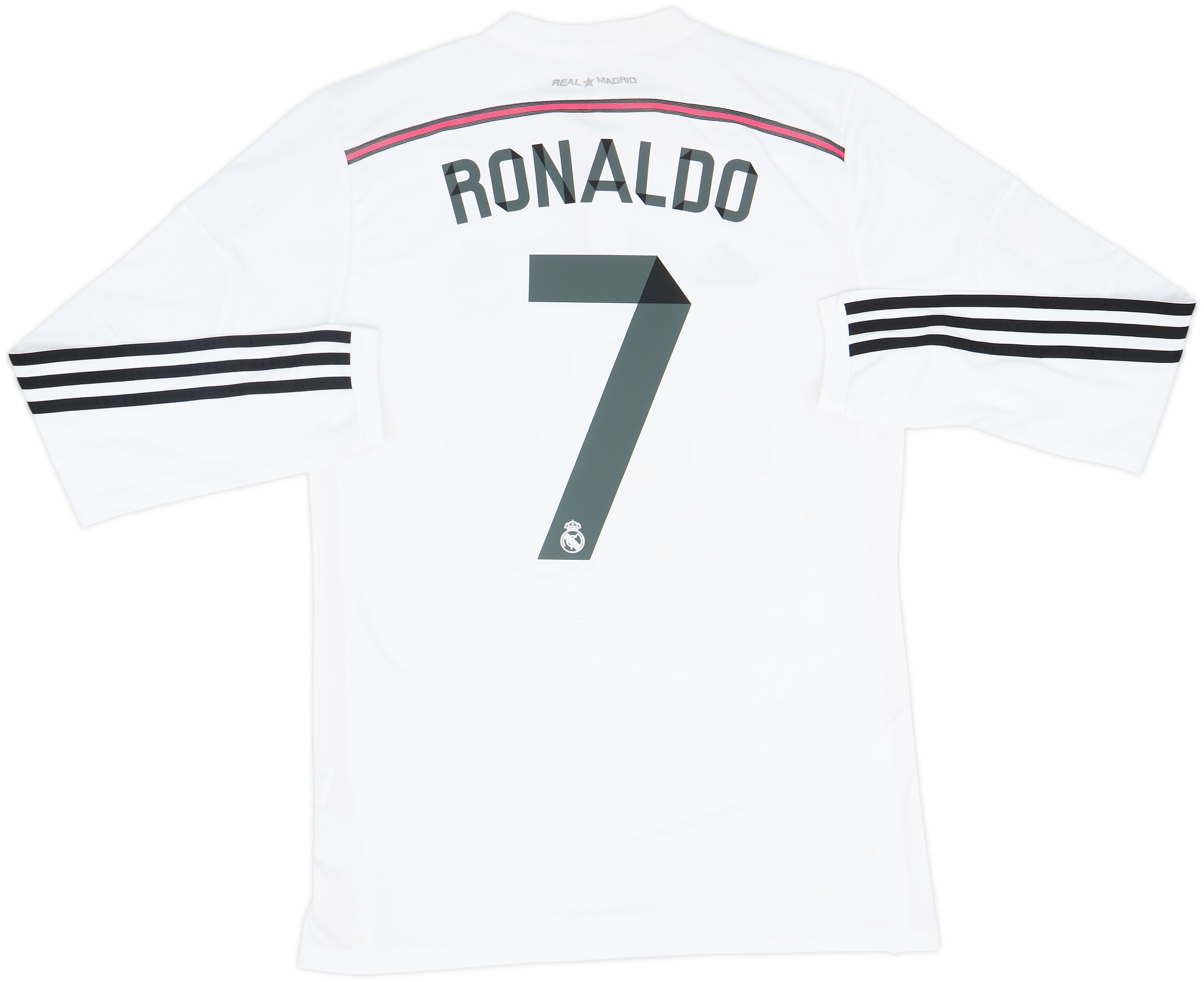 Real Madrid Ronaldo 7 シャツ 2014 2014-15 Real Madrid Home L/S Shirt Ronaldo #7 - 6/10 - (L)