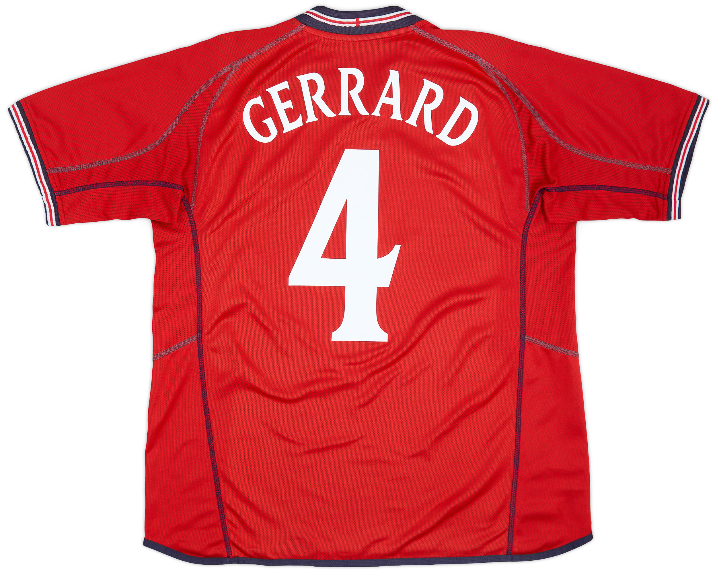 2002-04 England Away L/S Shirt Gerrard #4 - 9/10 - (L)