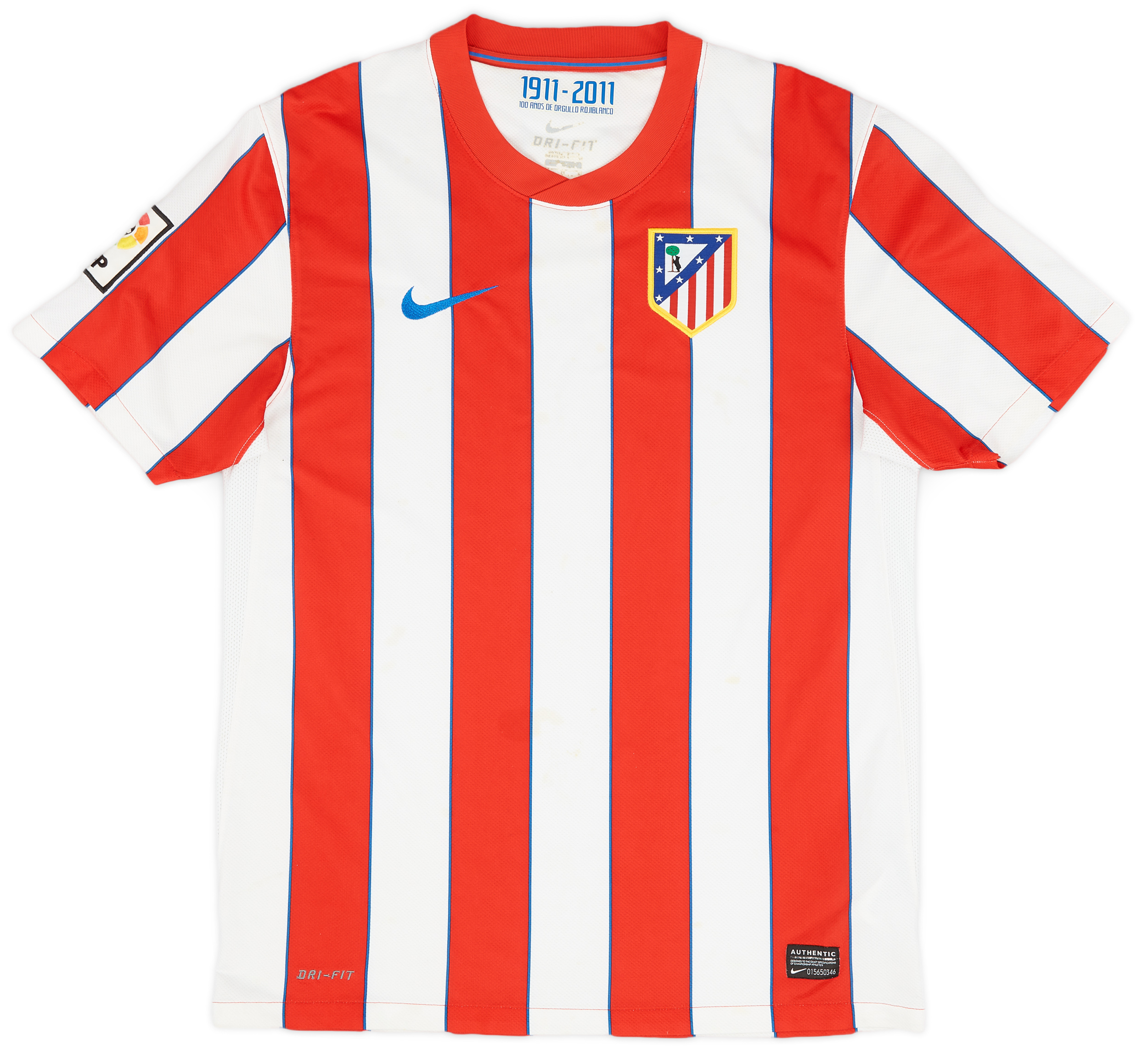 201112 Atletico Madrid Home Shirt 7/10 (M)