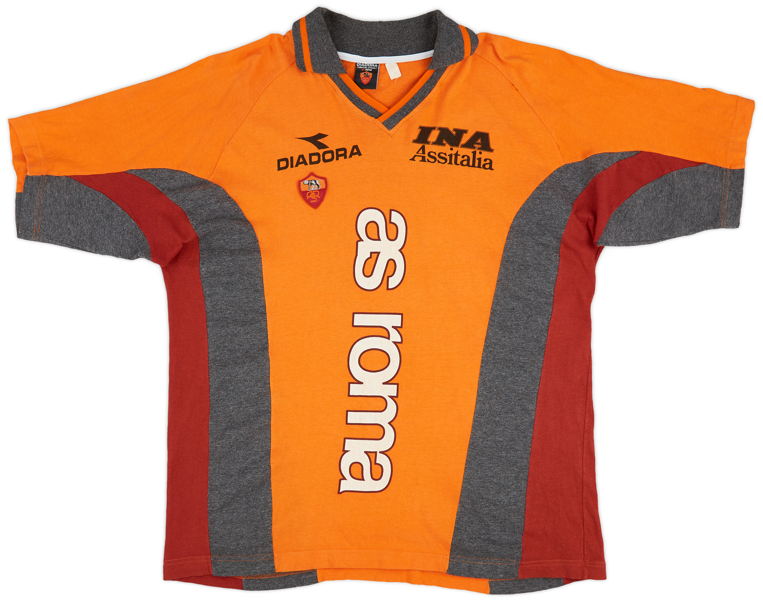 1997-98 As Roma Third Shirt Diadora Ina Assitalia XL (Top