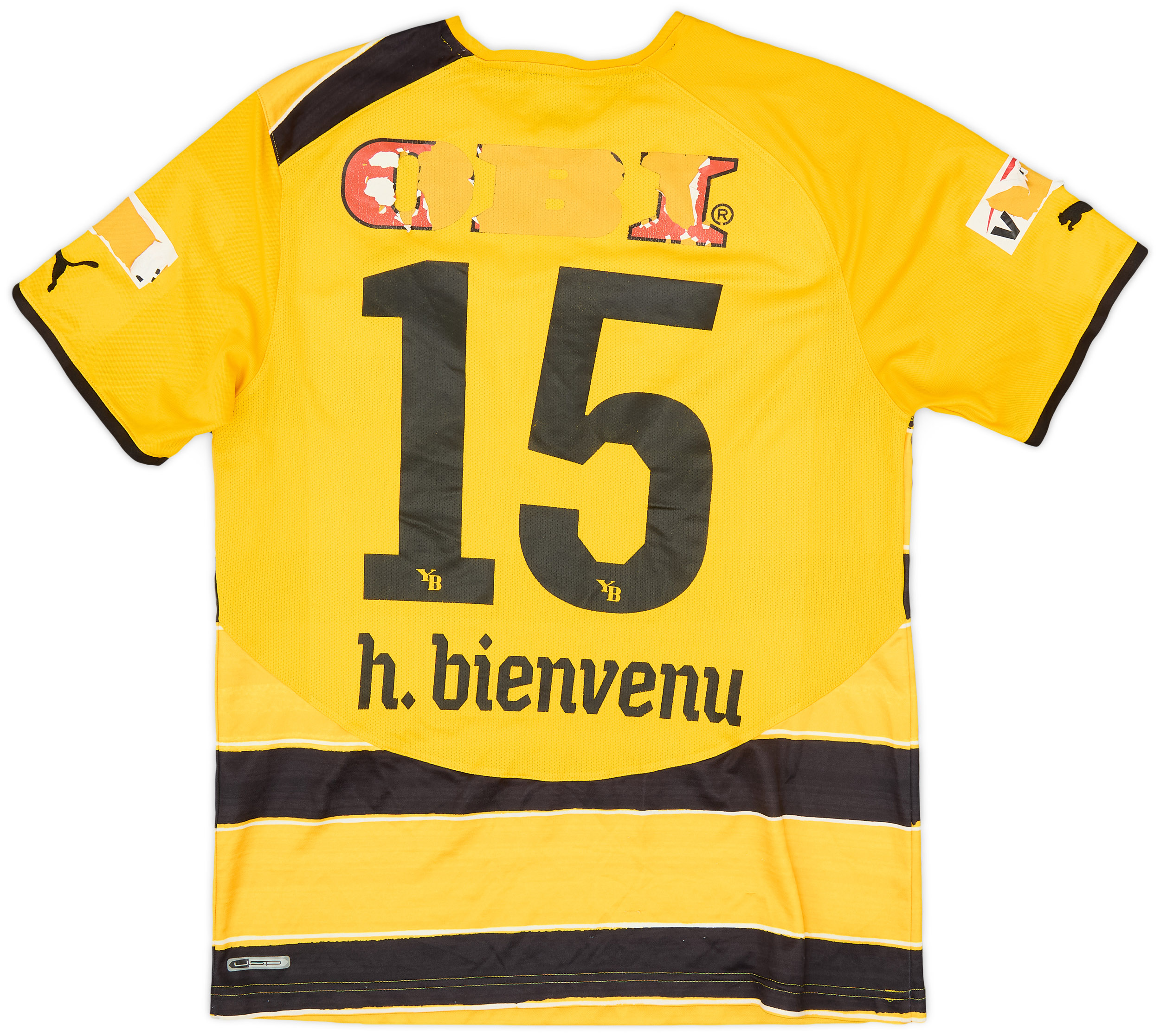 2010-11 BSC Young Boys Home Shirt H. Bienvenu #15 - 4/10 - (L)