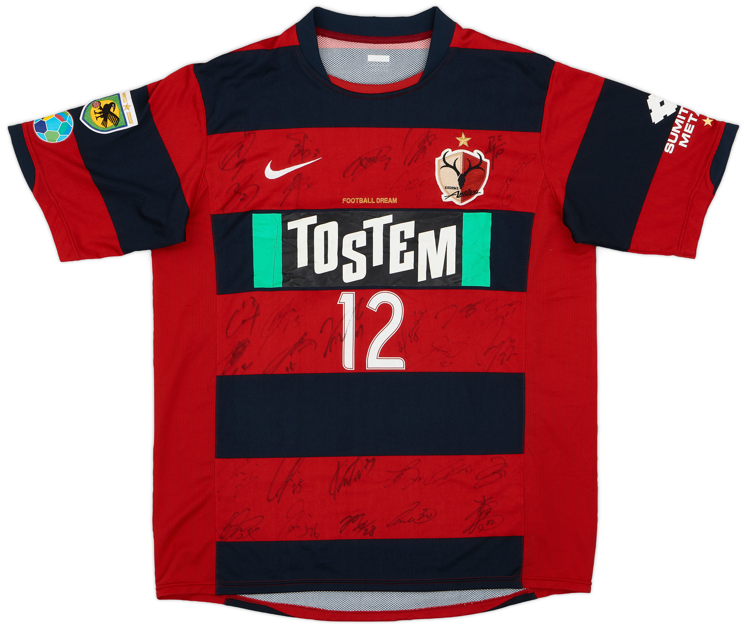 Kashima Antlers DRI-FIT シャツ XL 2002-03 Kashima Antlers Home Shirt - 4/10 - (L)