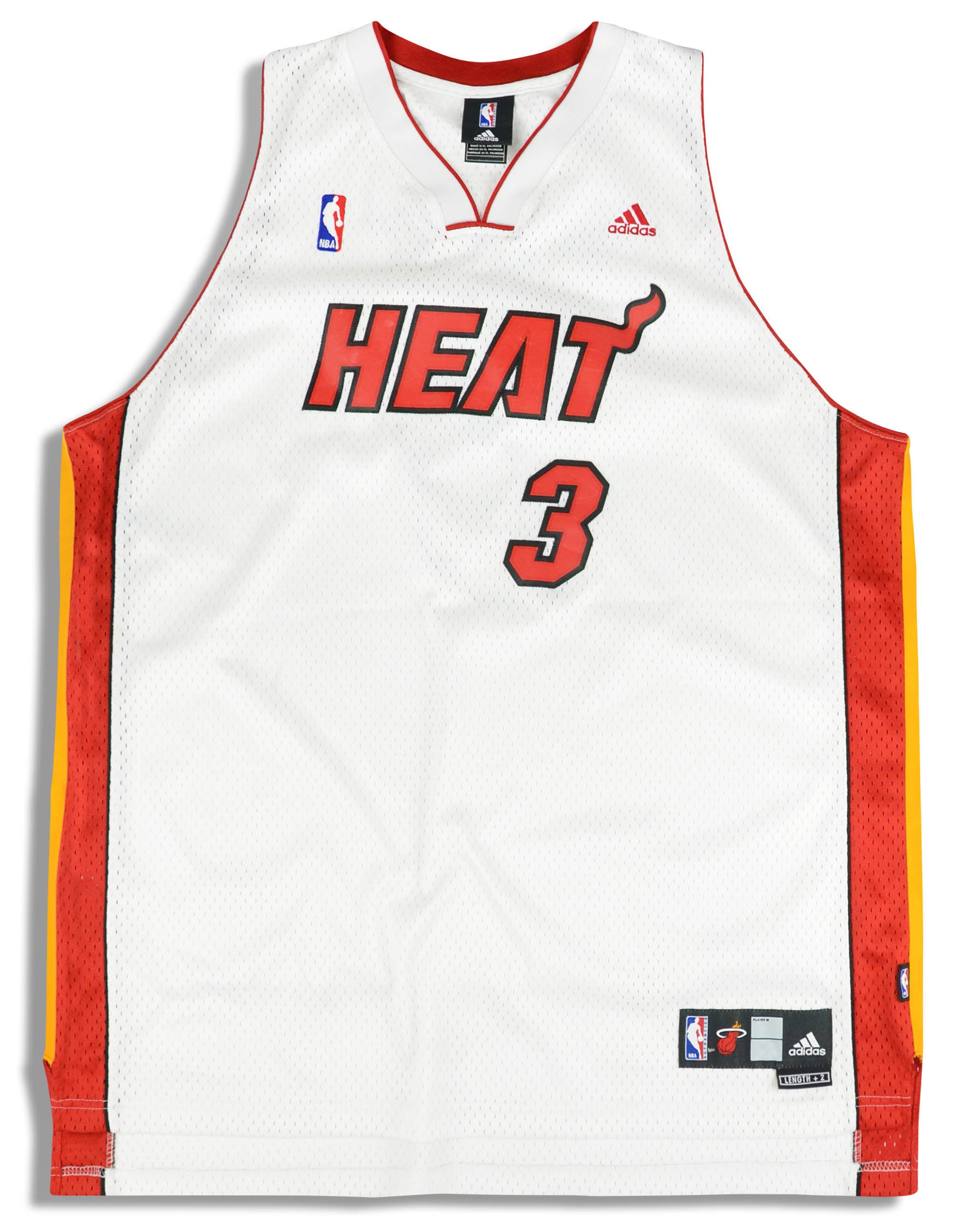 2006-10 Miami Heat Wade #3 adidas Swingman Jersey (Home) Y