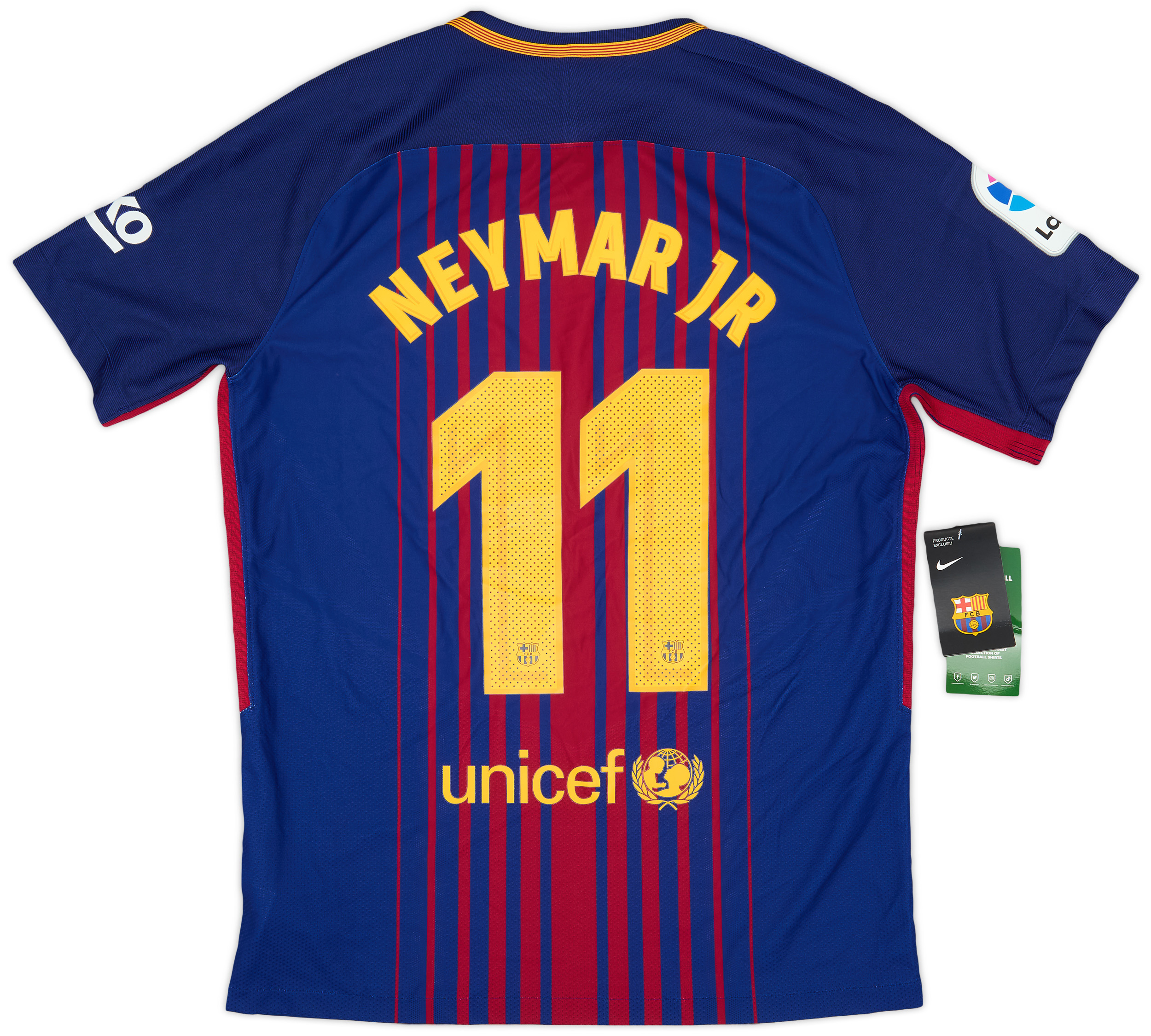 2017-18 Barcelona Authentic Home Shirt Neymar Jr #11 (L)