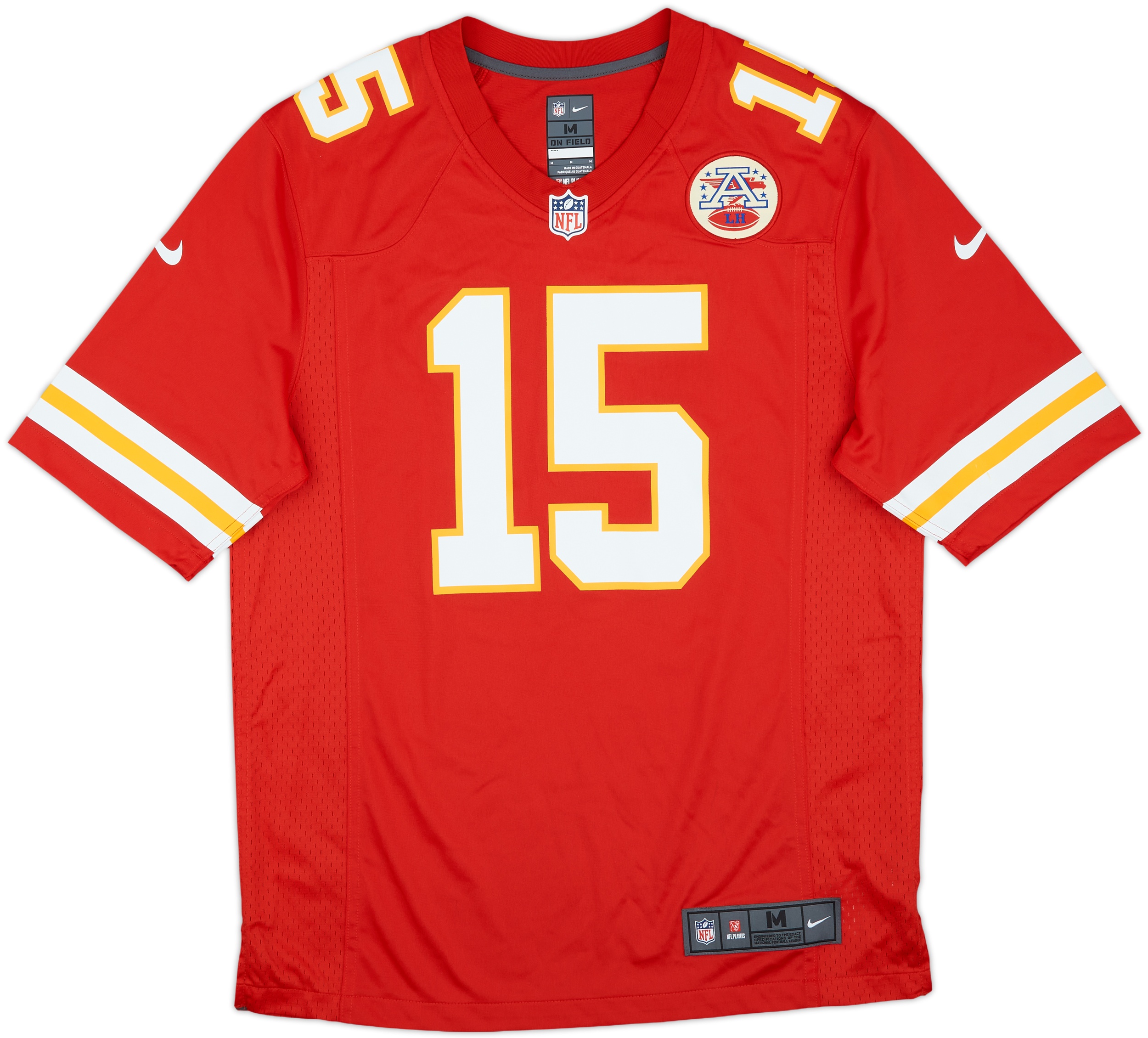 201724 Kansas City Chiefs Mahomes 15 Nike Game Home Jersey (M)