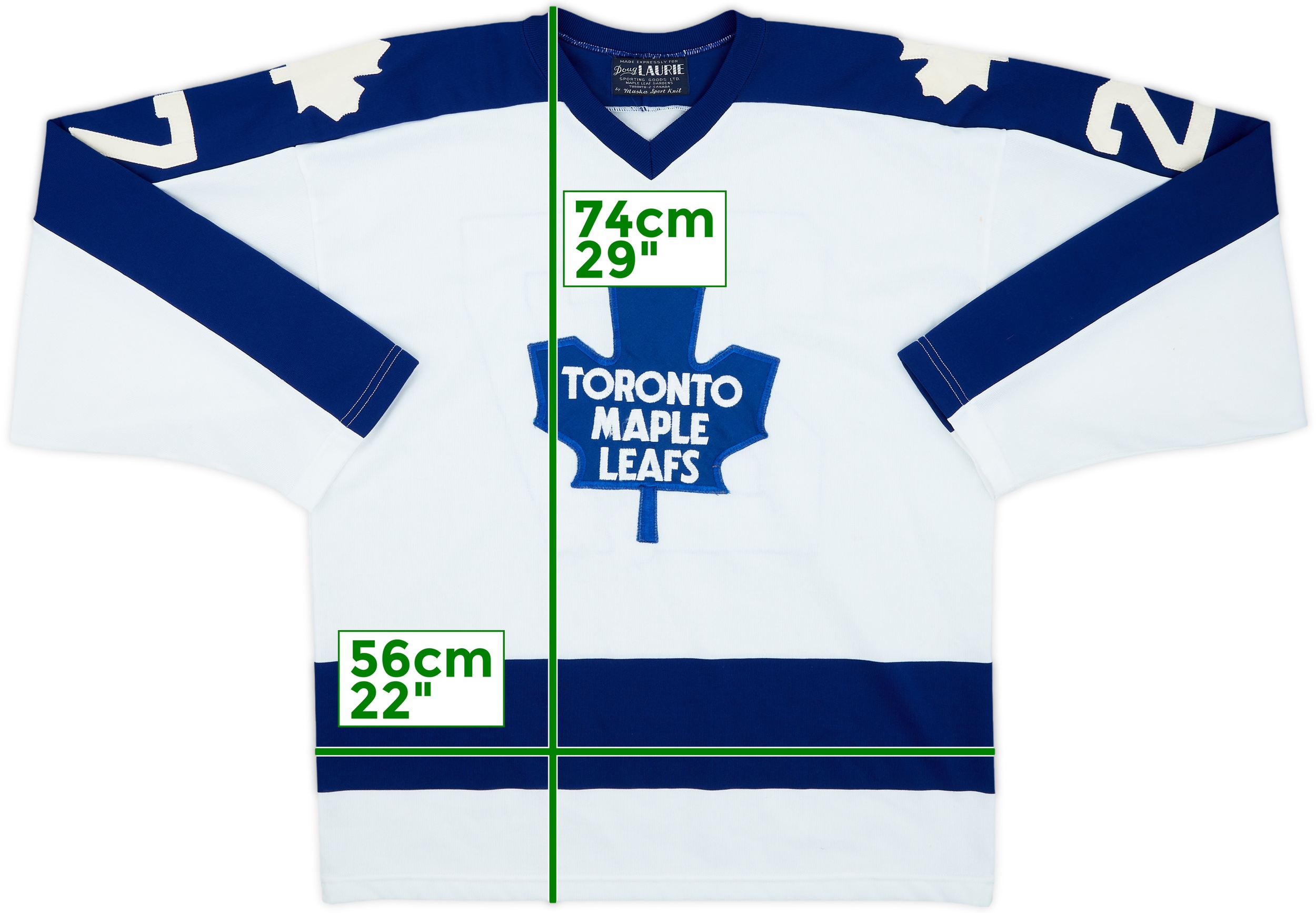 1972-73 Toronto Maple Leafs Sittler #27 Maska Sport Knit Home