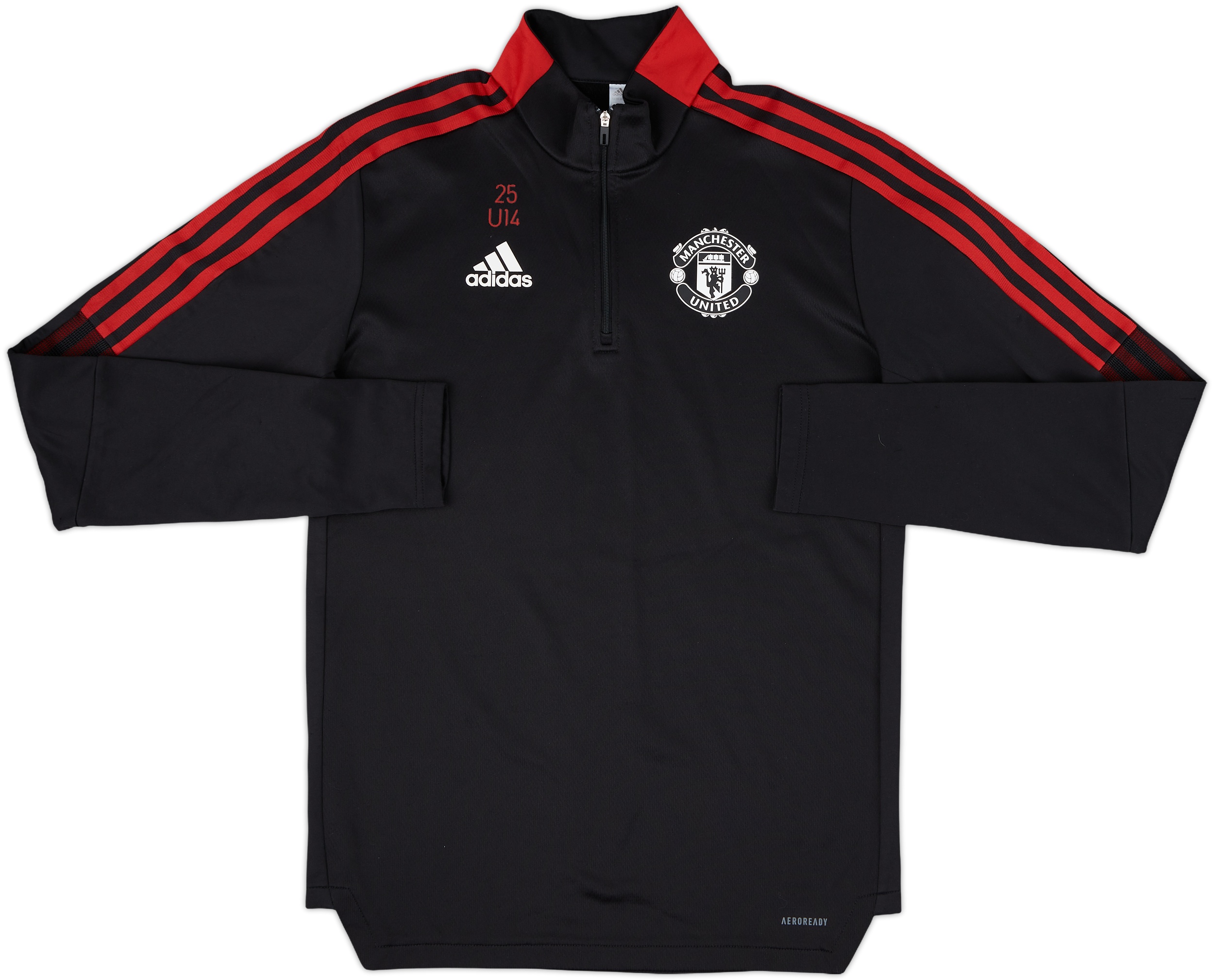2021-22 Manchester United Player Issue adidas 1/4 Zip