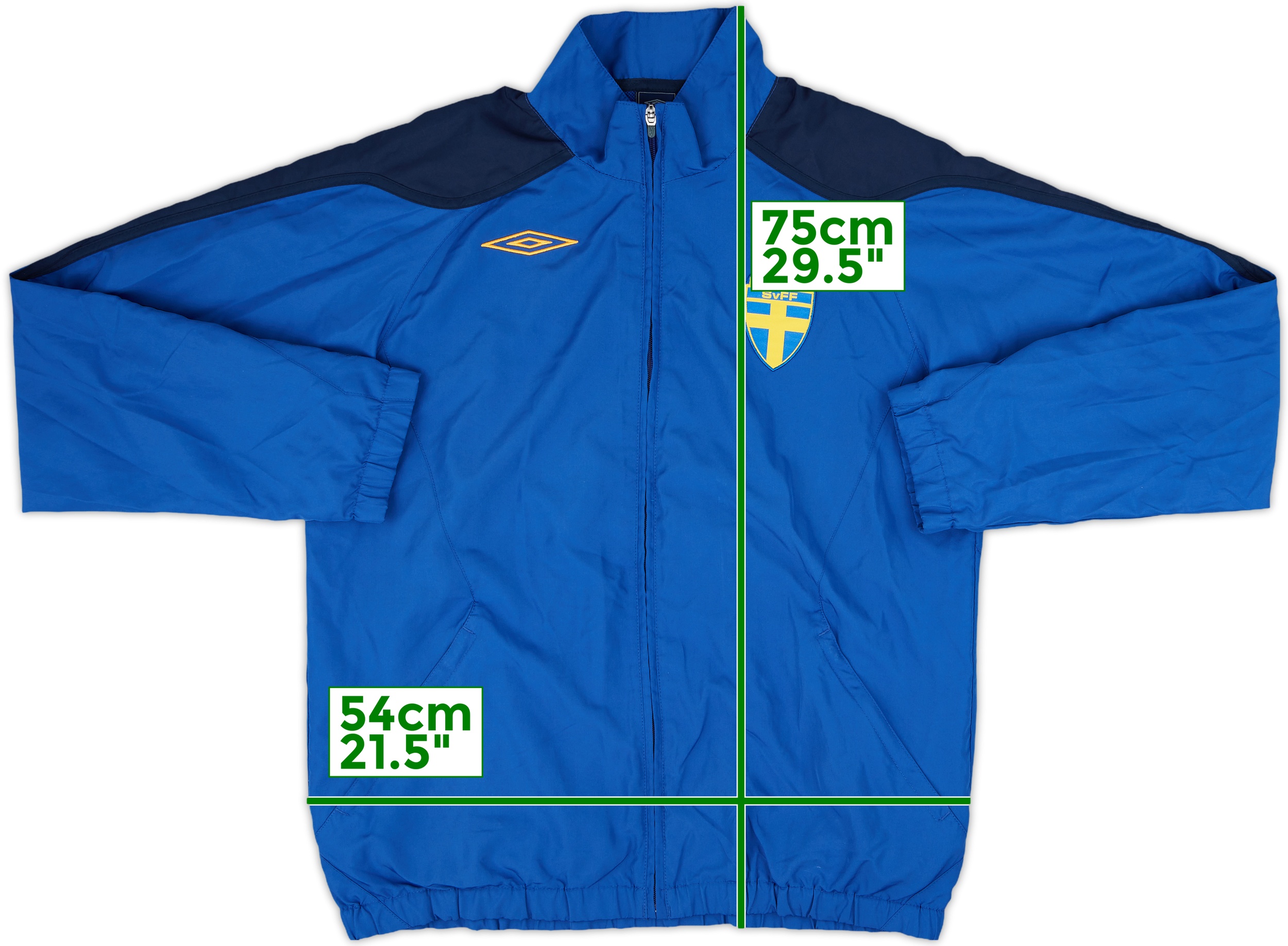 2008-10 Sweden Umbro Track Jacket - 8/10 - (M)