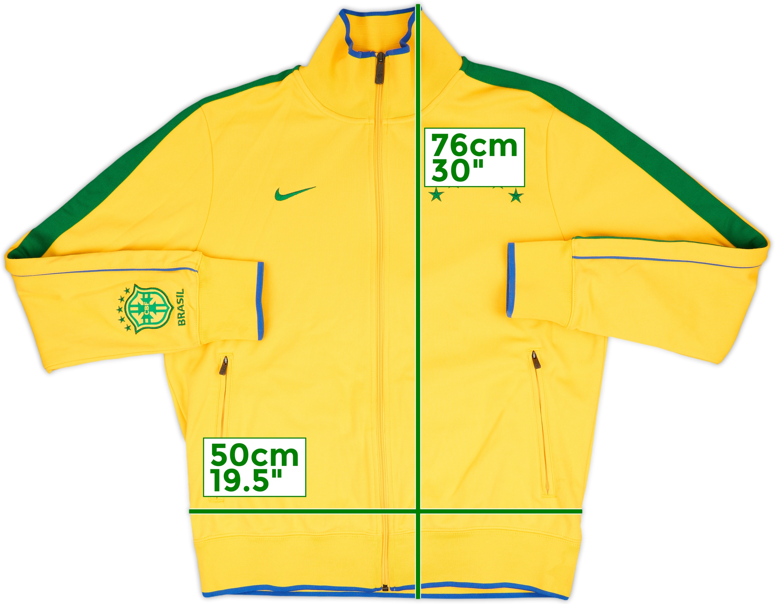 2010-11 Brazil Nike Track Jacket - 8/10 - (L)