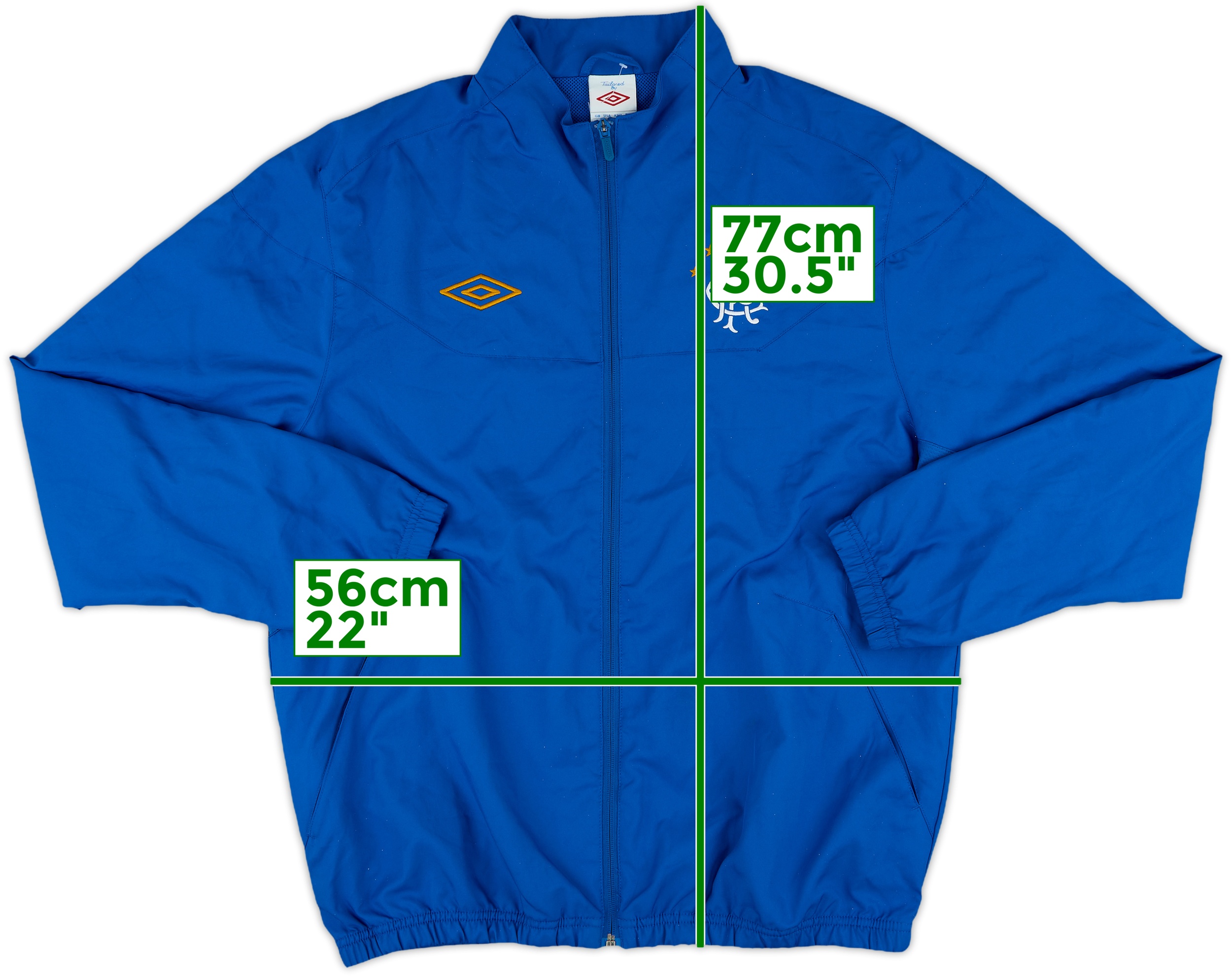 Umbro Rangers FC ジャケット M 赤/青 UMBRO MEN'S FC RANGERS GLASGOW 2010/2011 JACKET TRAINING