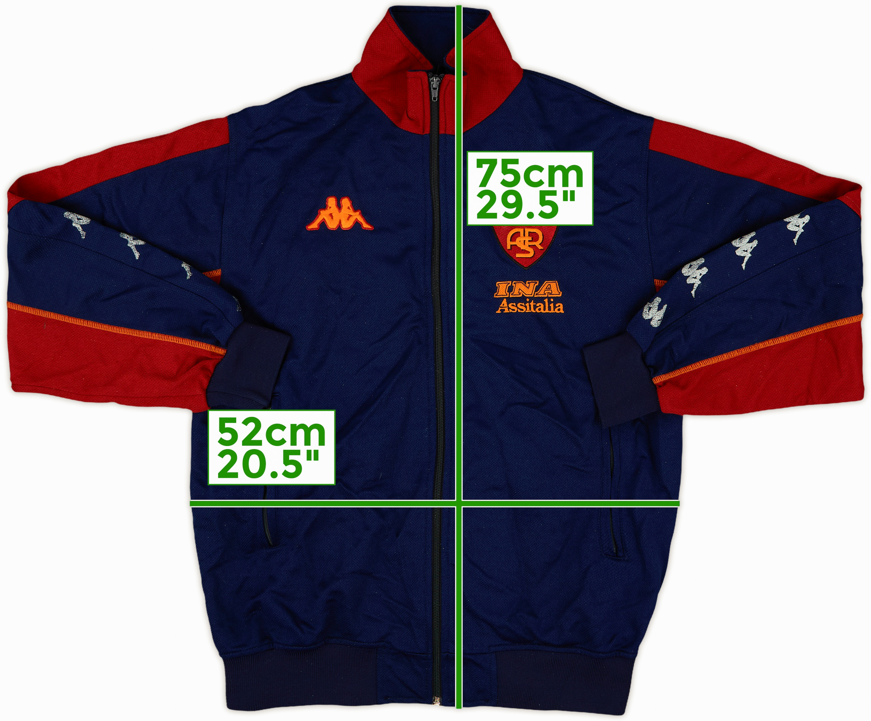 大量入荷 Roma 2002-03 Kappa (M) - 8/10 - Jacket Track ウェア