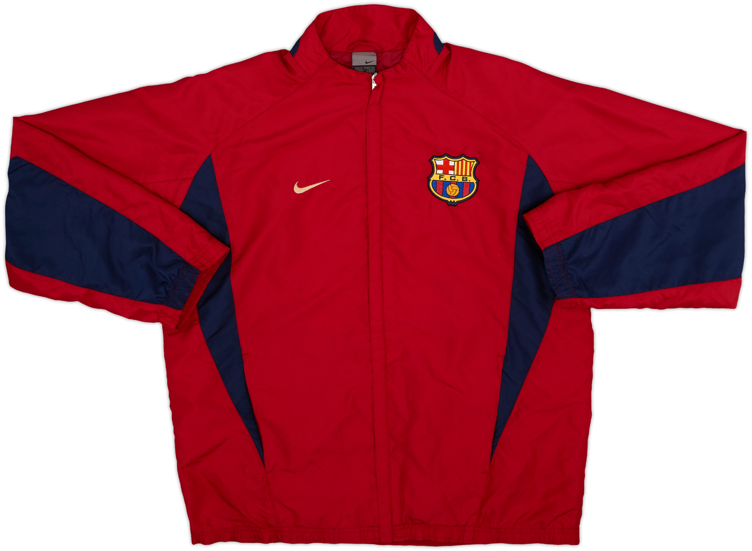 バルセロナ01-02（H） 2000-02 Barcelona Nike Track Jacket - 8/10 - (L)