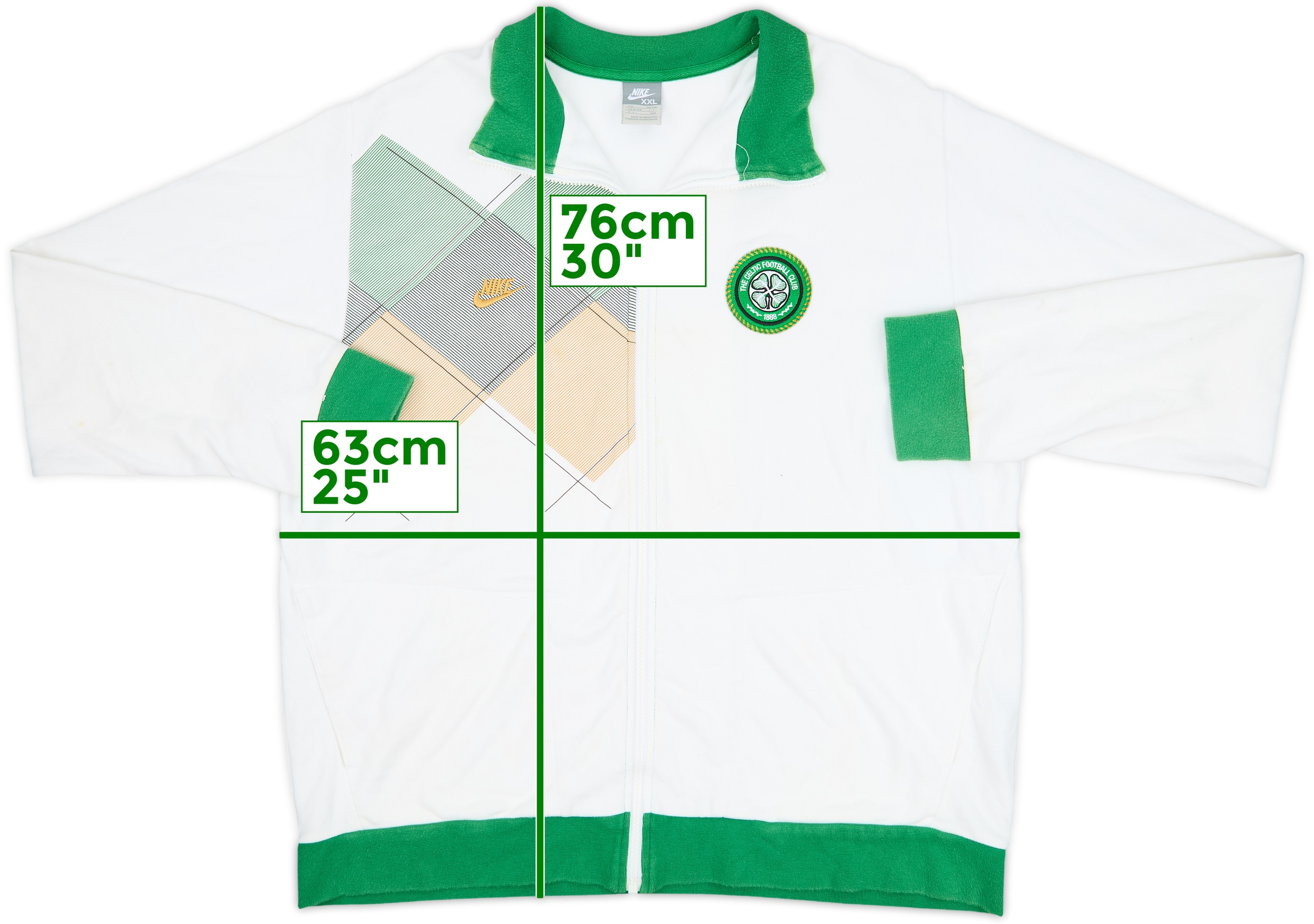 2007-08 Celtic Nike Track Jacket - 7/10 - (XXL)