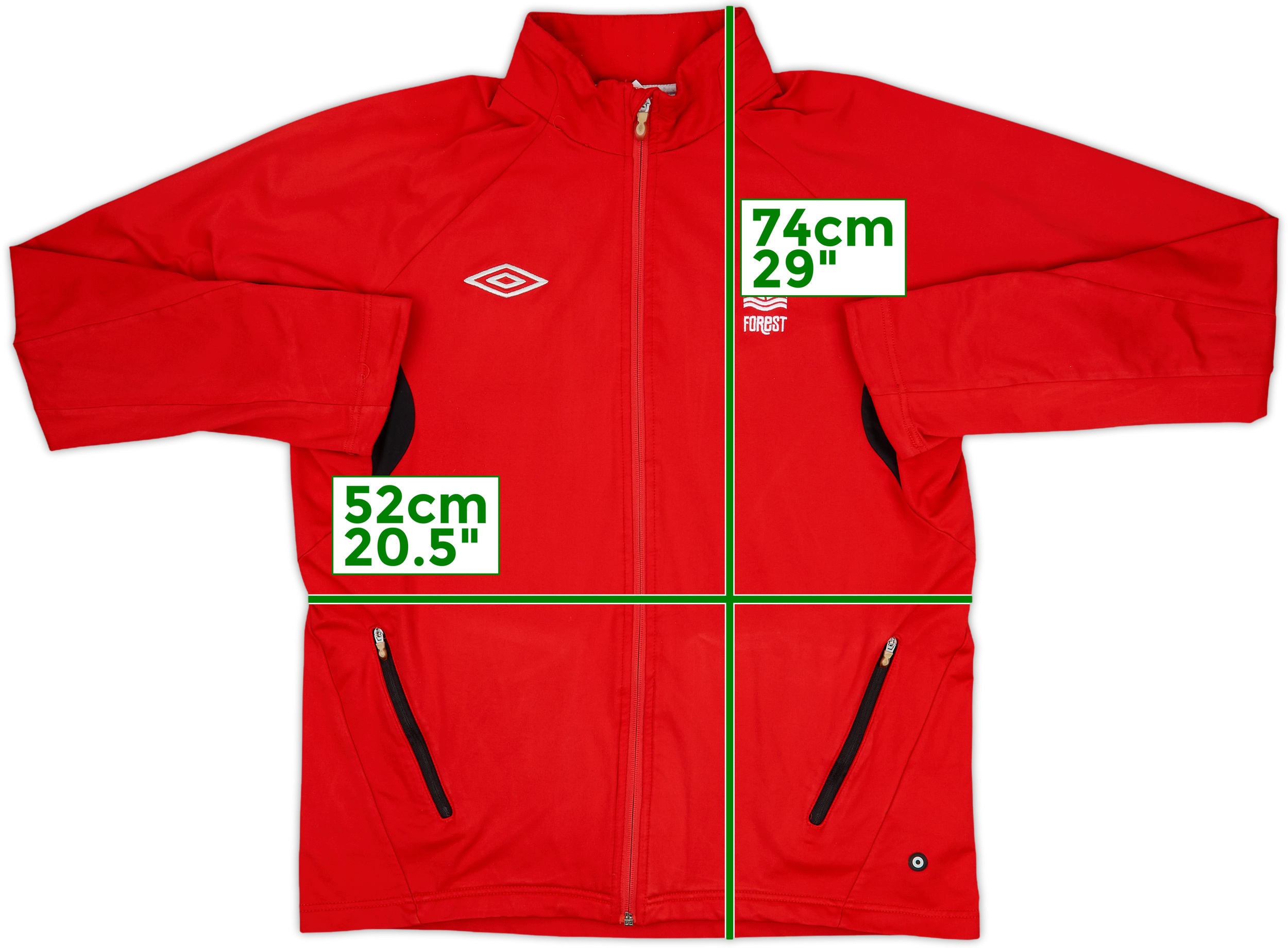 【UMBRO】HBL Nottingham Stan neck Warm-up Windbreaker 2010-11 Nottingham Forest Umbro Track Jacket - 8/10 - (L)