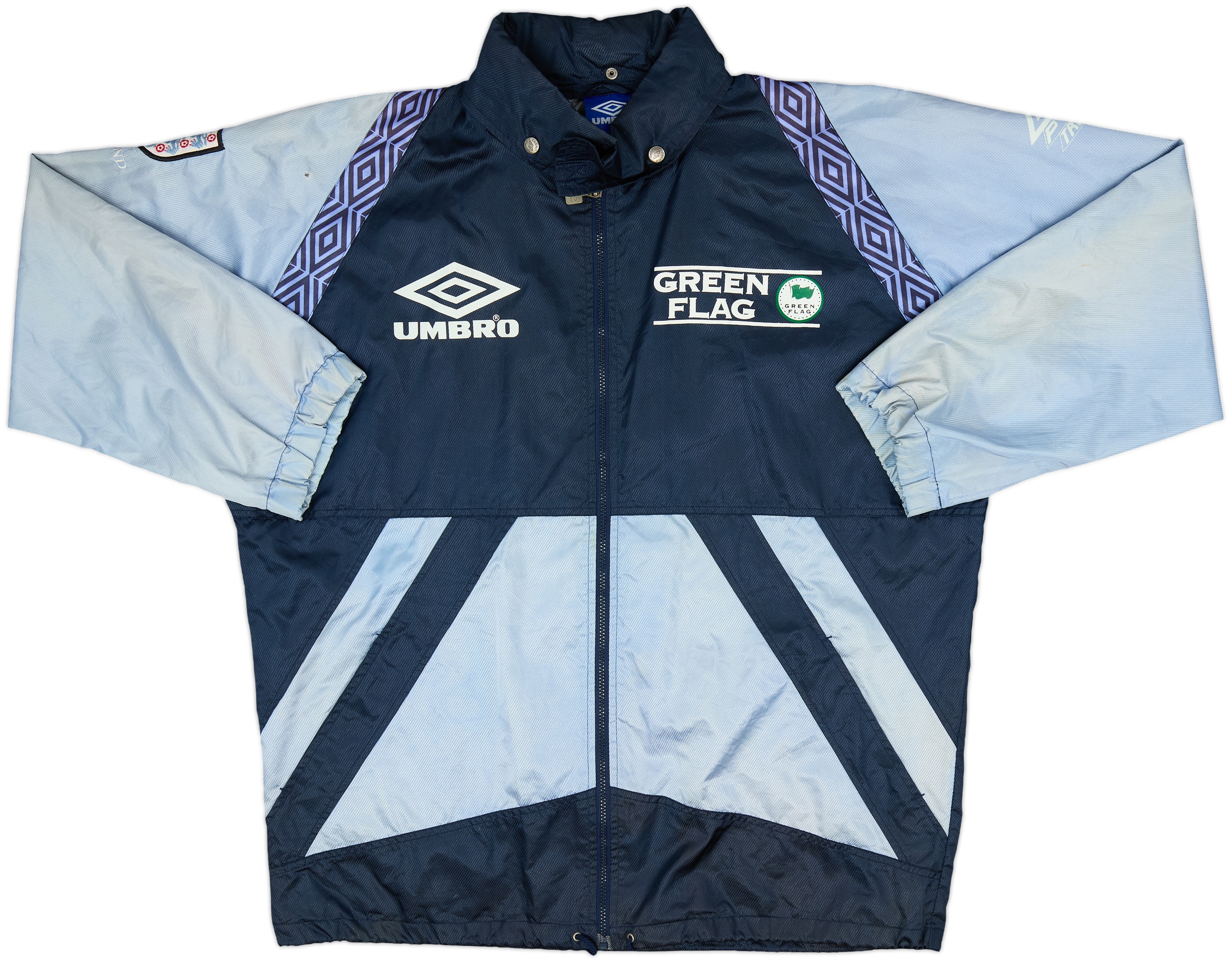 ウェア 1994-96 England Umbro Hooded Rain Jacket 1994-96 England Umbro Hooded Rain Jacket - 7/10 - (L)