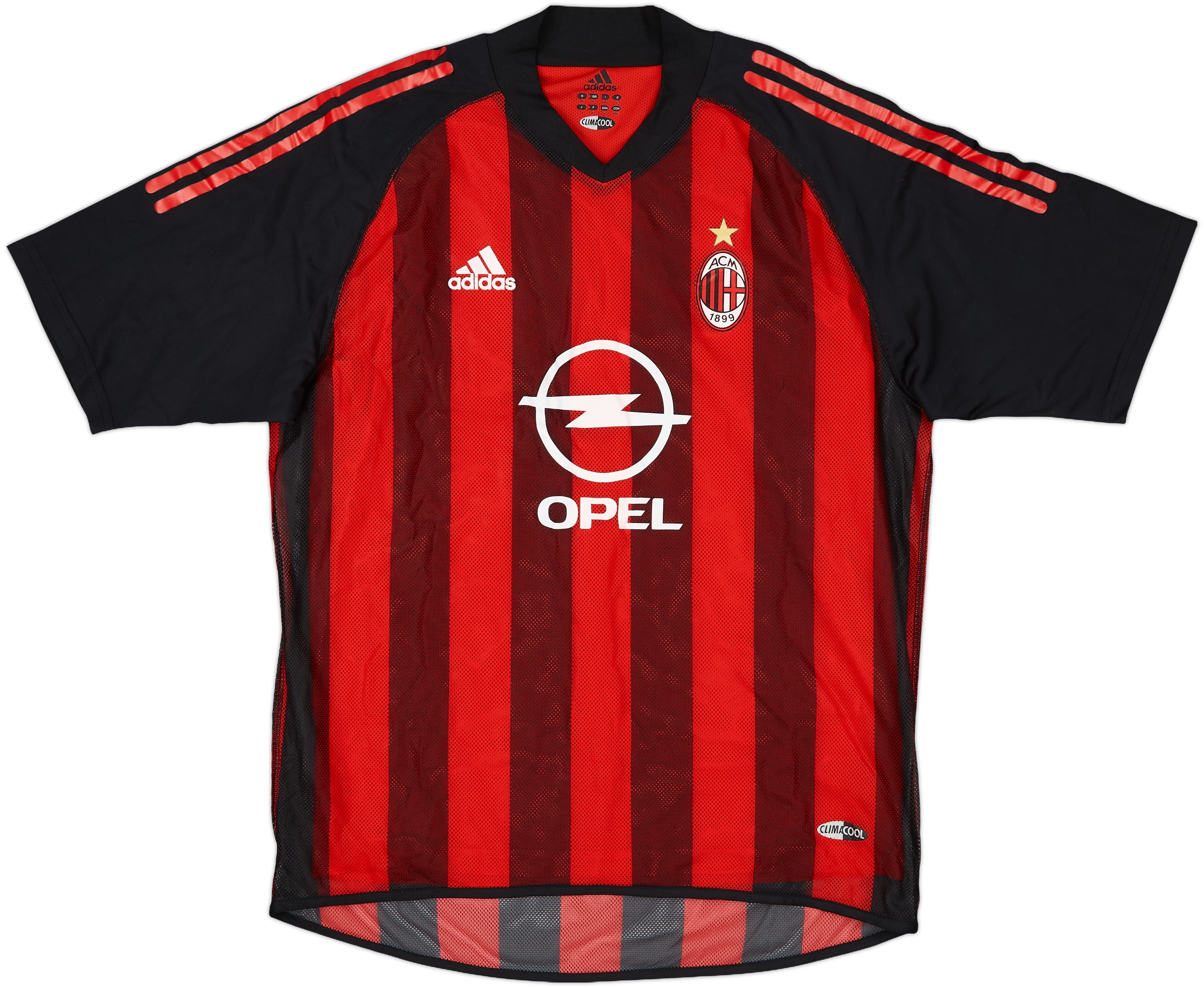ウェア 2002-03 AC Milan adidas OPEL  Shirt 02-'03 Adidas AC Milan longsleeve jersey XL – Gone Again Vintage