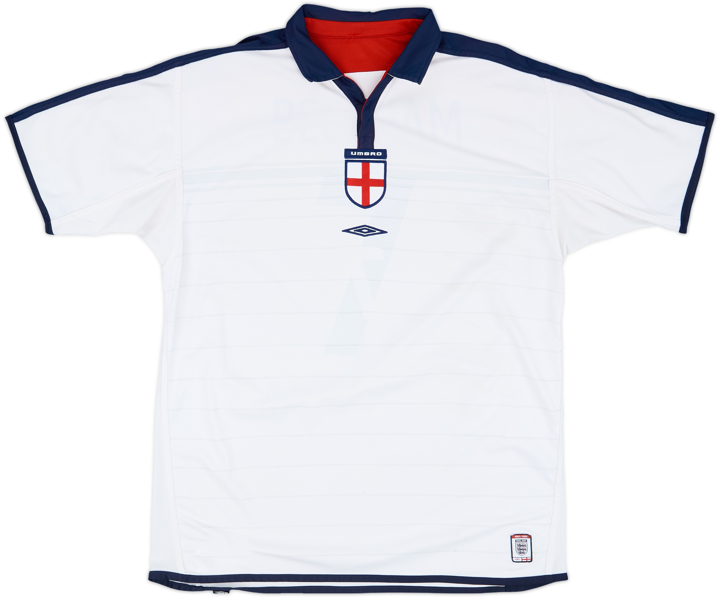 2003-05 England Home Shirt Beckham #7 - 5/10 - (XL) 2003-05 England Home Shirt Beckham #7 - 5/10 - (XL)
