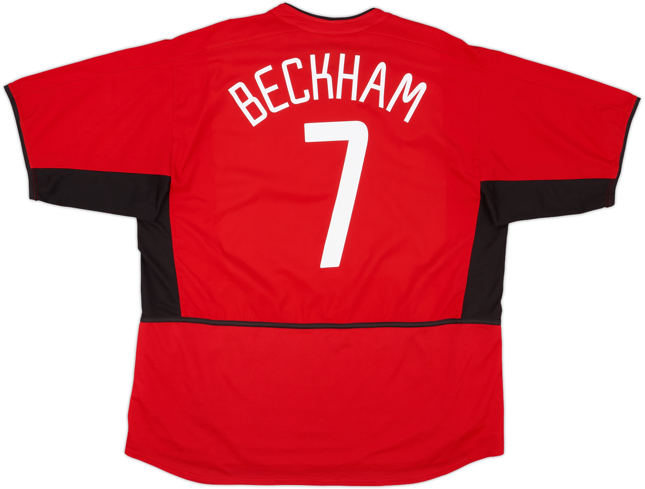 1996-98 Manchester United Home Shirt Beckham #10 - 7/10 - (L)