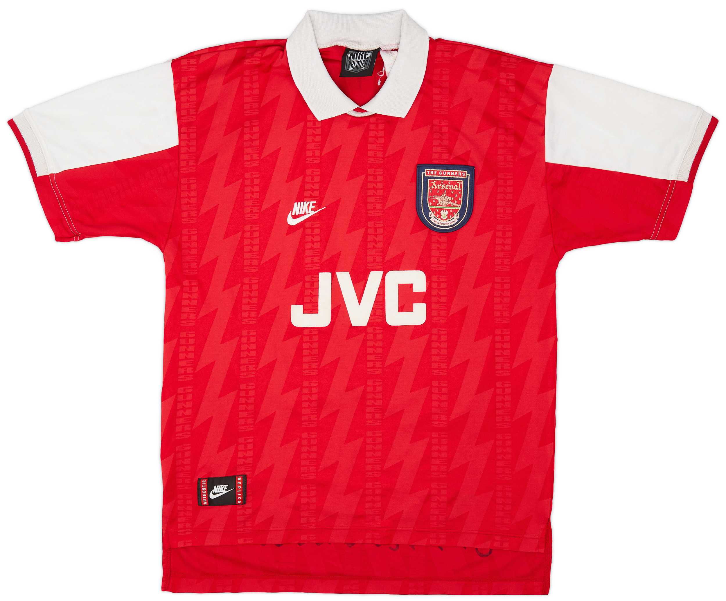 1998/99 BERGKAMP #10 Arsenal Nike European Home Football