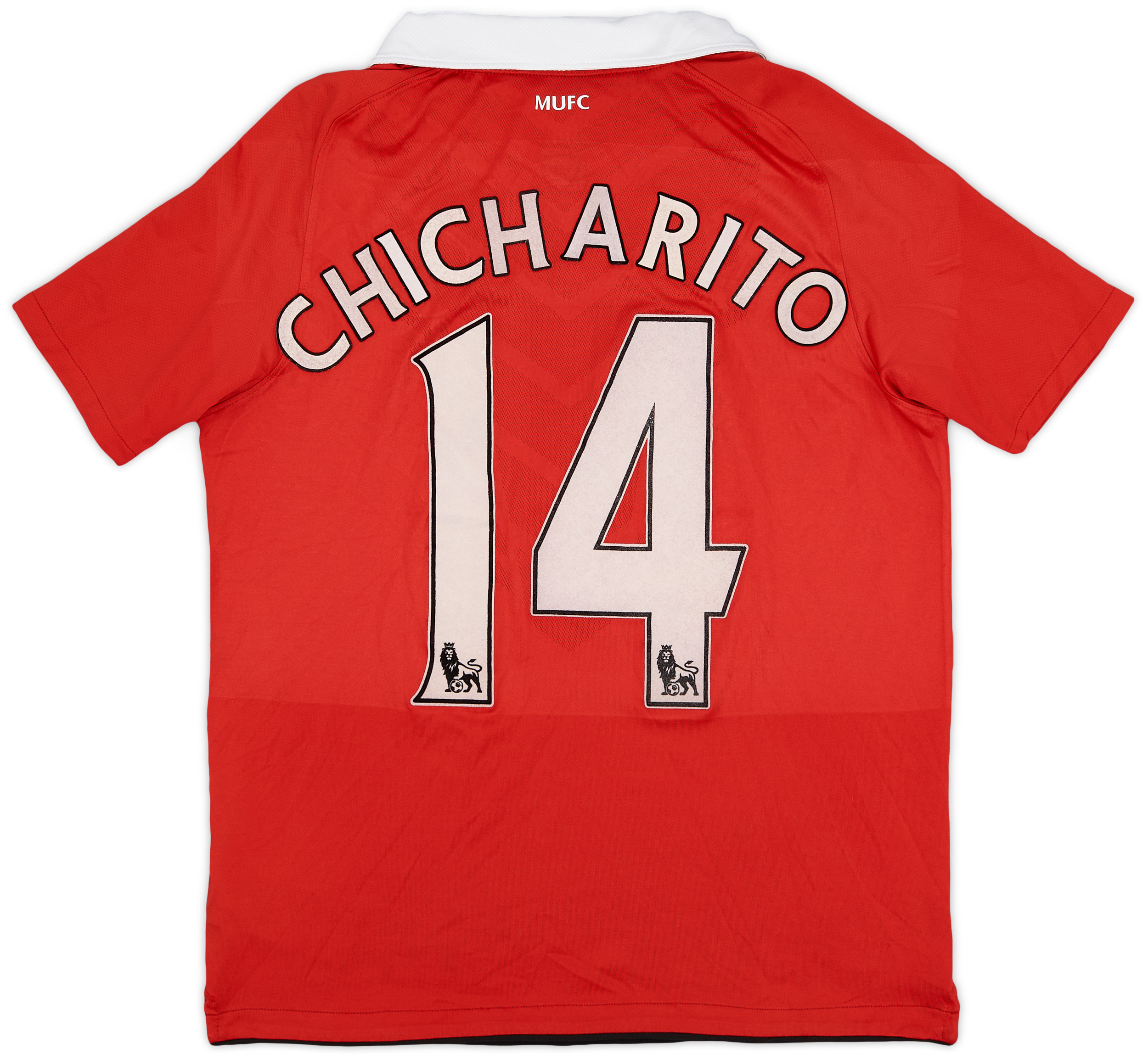 2010-11 Manchester United Home Shirt Chicharito #14 - 6/10 - (XL.Boys)