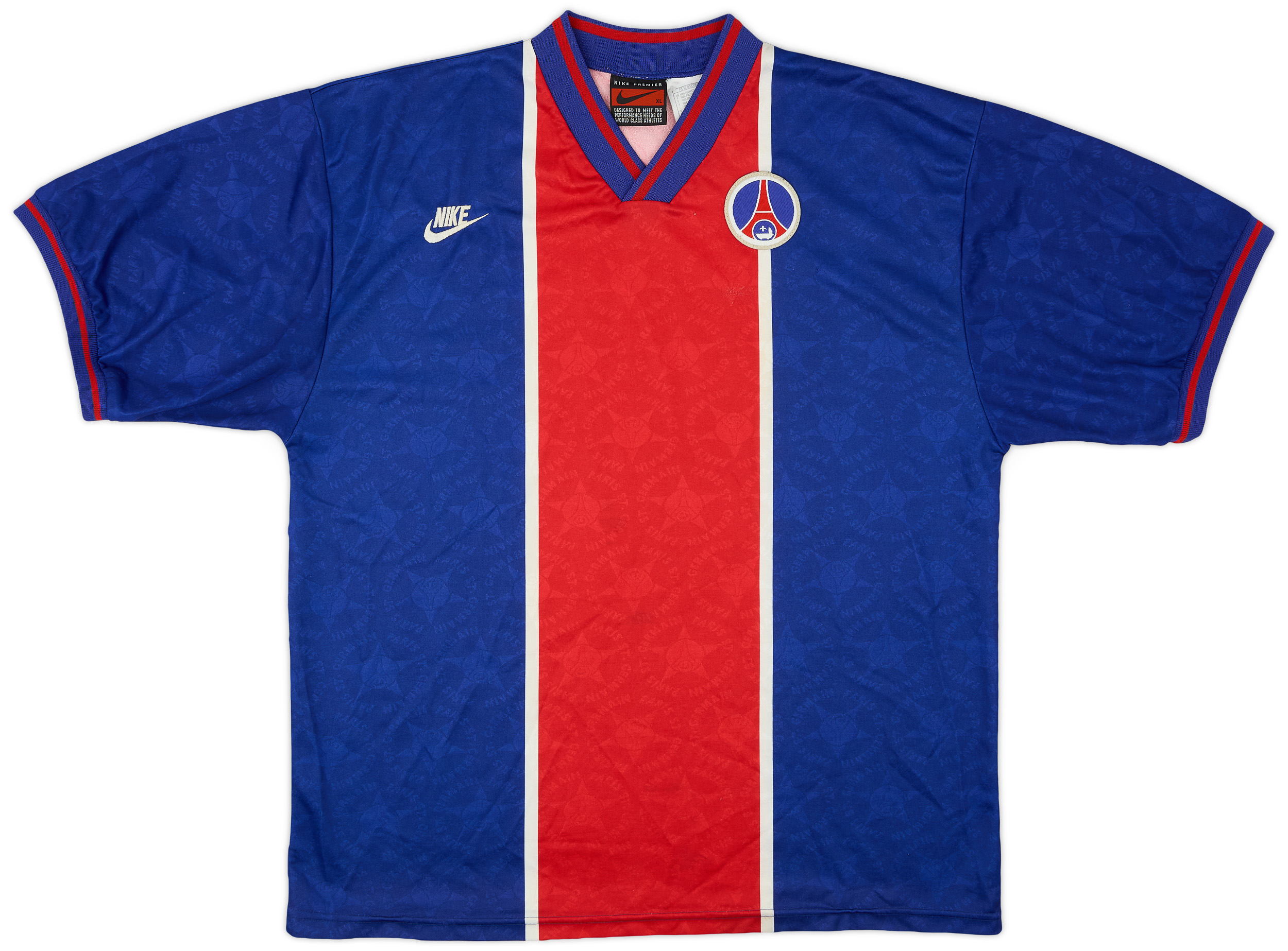 96-97 NIKE Paris Saint Germain UK ゲームシャツ 1996-97 Paris Saint-Germain Away Shirt - 8/10 - (XL.Boys)