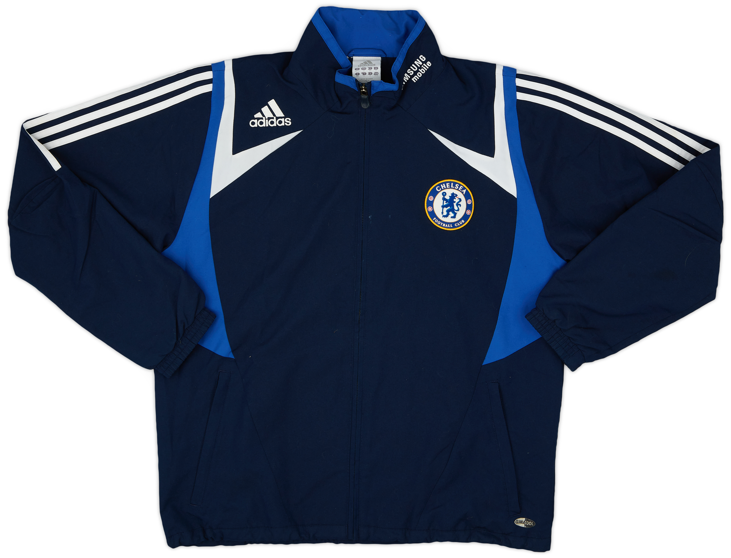 2007-08 Chelsea adidas CL 1/4 Zip Drill Top - 8/10 - (L)