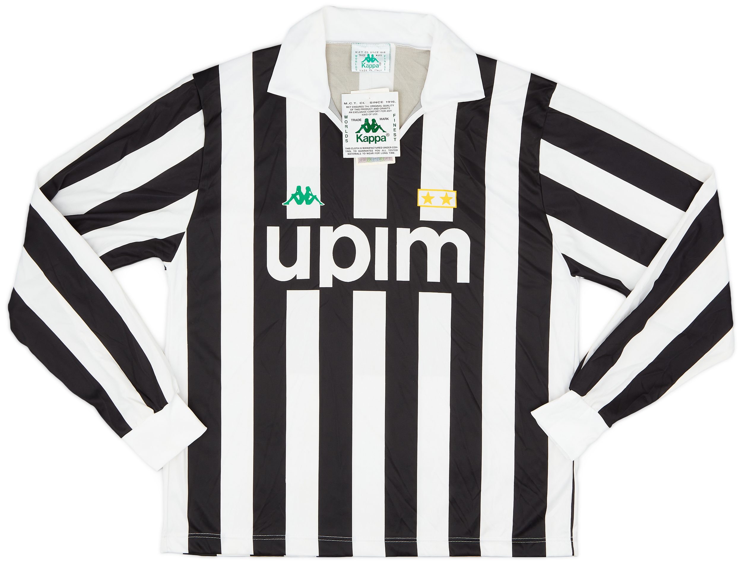 Maillot Juventus Domicile 1991/1992 – Taille L Homme, Noir Et Blanc, Vintage Upim