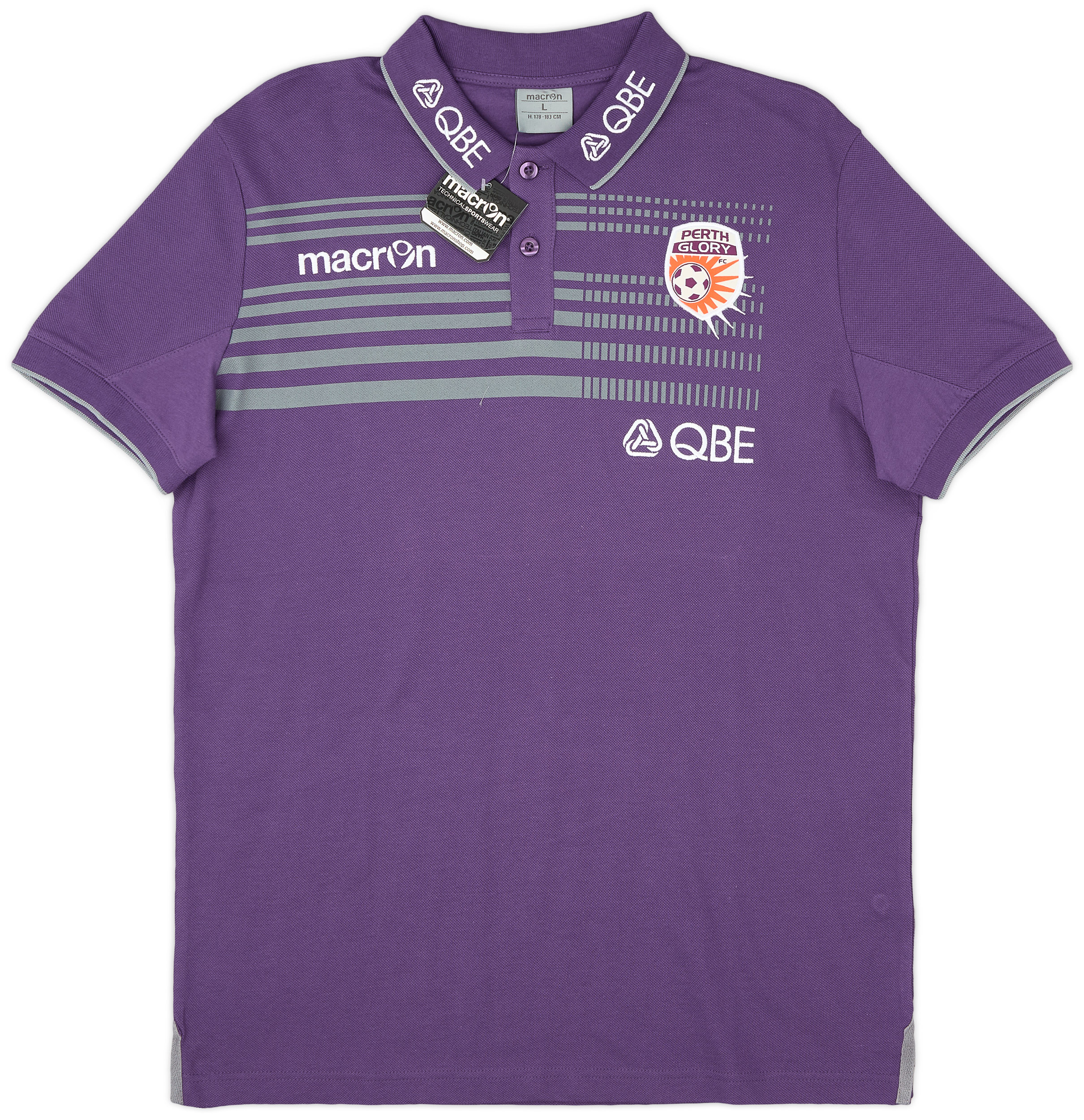 2016-17 Perth Glory Macron Polo T-Shirt