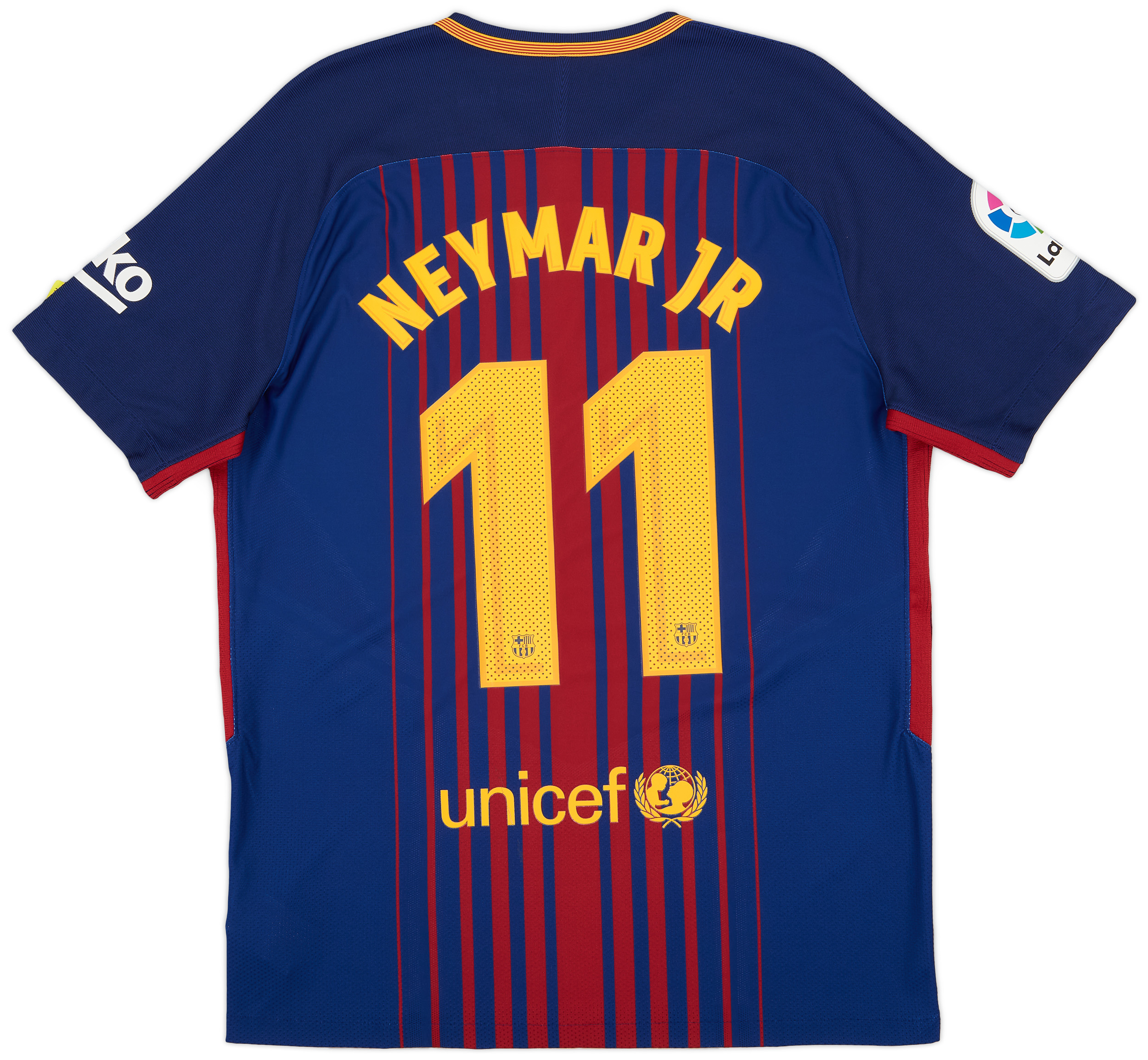 2017-18 Barcelona Authentic Home Shirt Neymar Jr #11 (L)