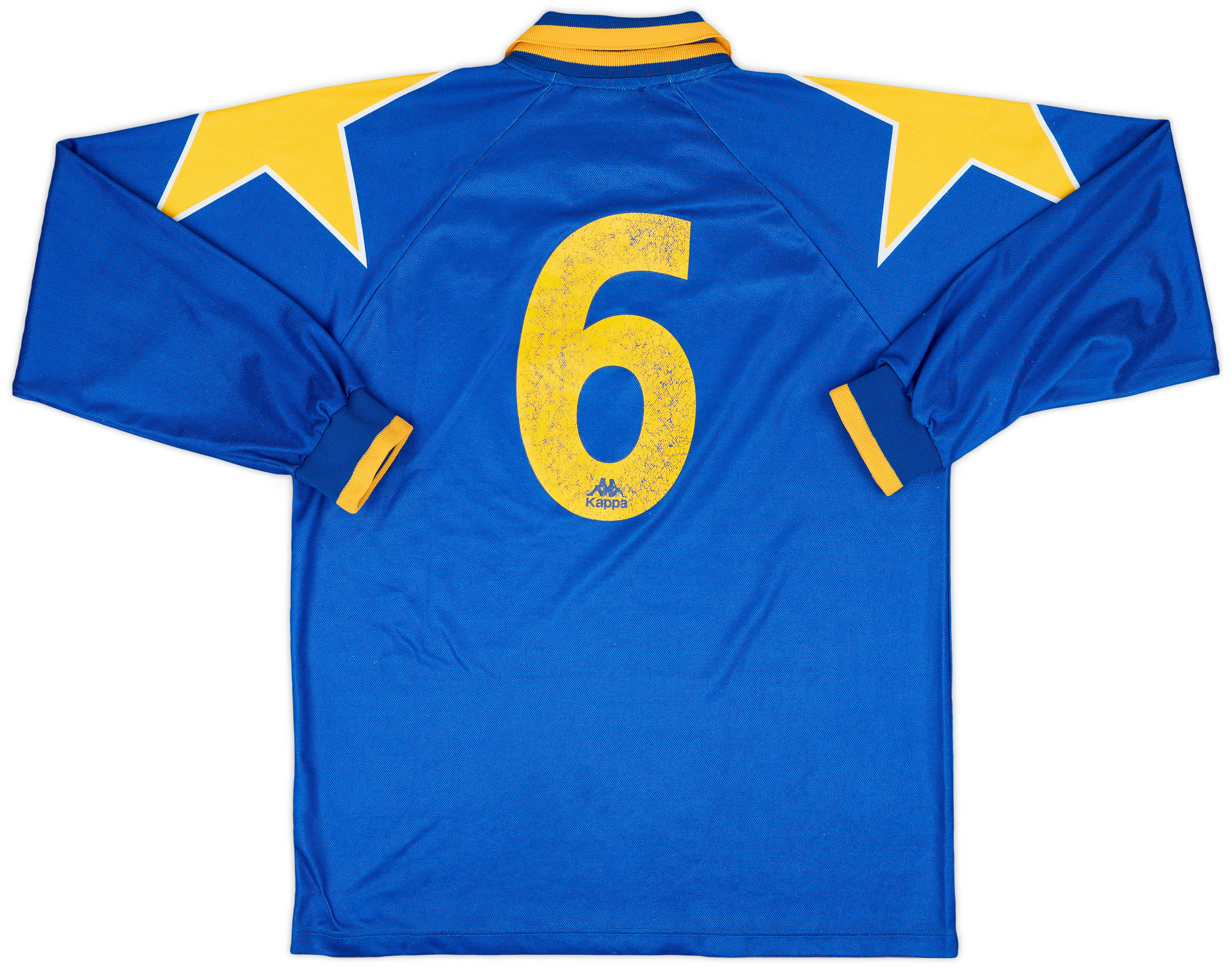1995-96 Juventus Match Issue Away L/S Shirt #6