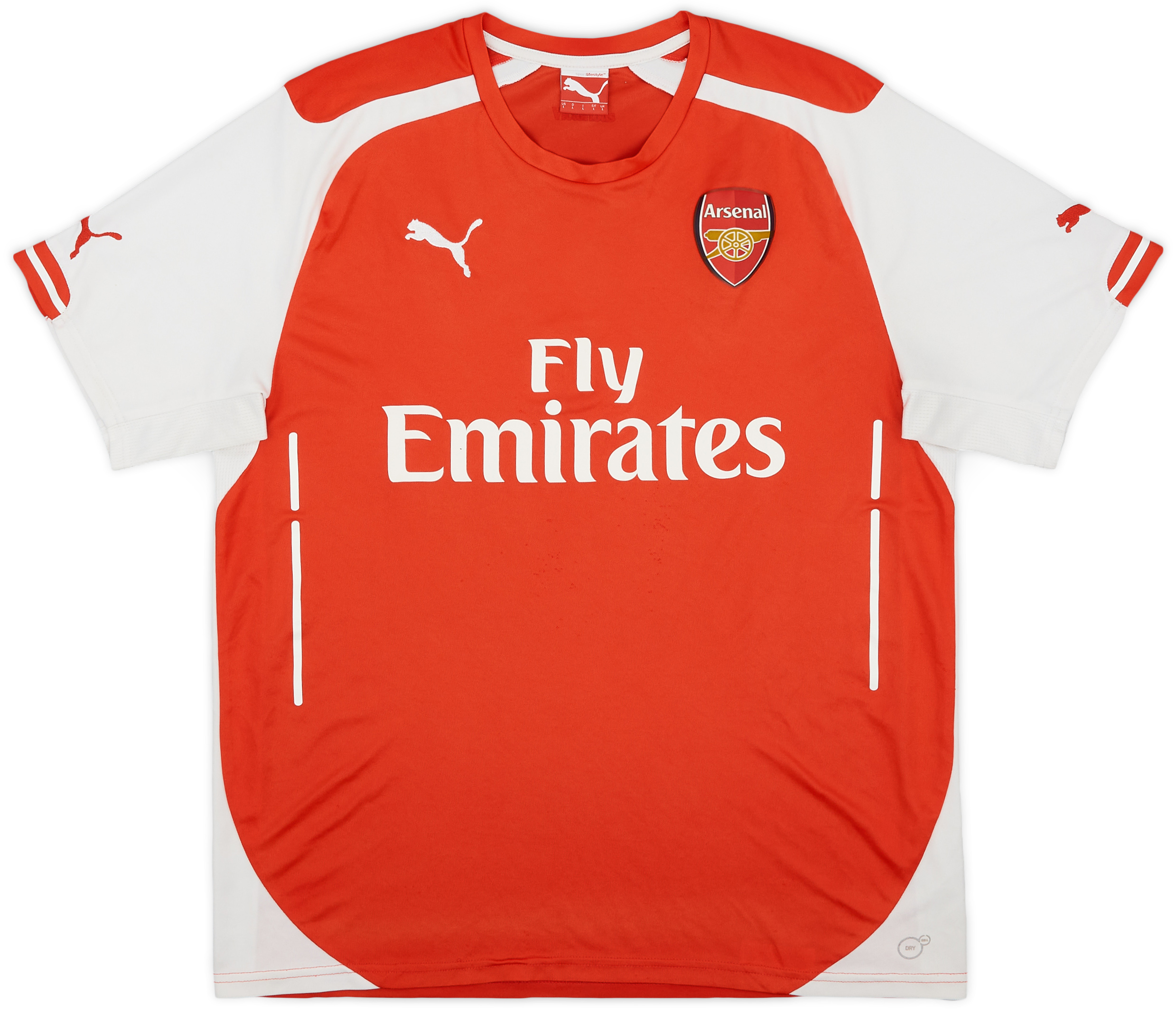 トップブランドのファッション 2014-15 Arsenal Home Shirt Walcott #14 - 7/10 - (L) ウェア