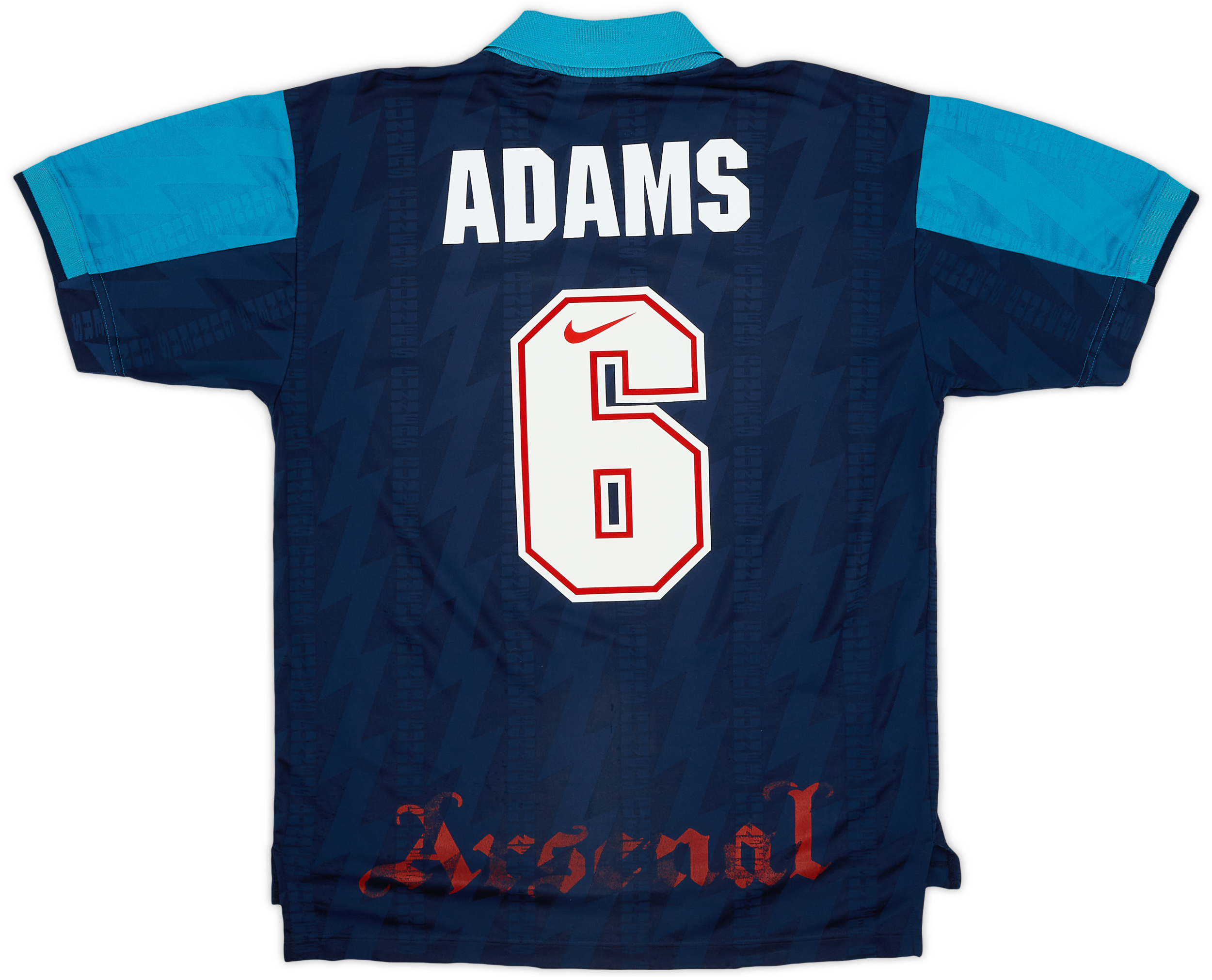 1994-95 Arsenal Away Shirt Adams #6 - 8/10 - (M)