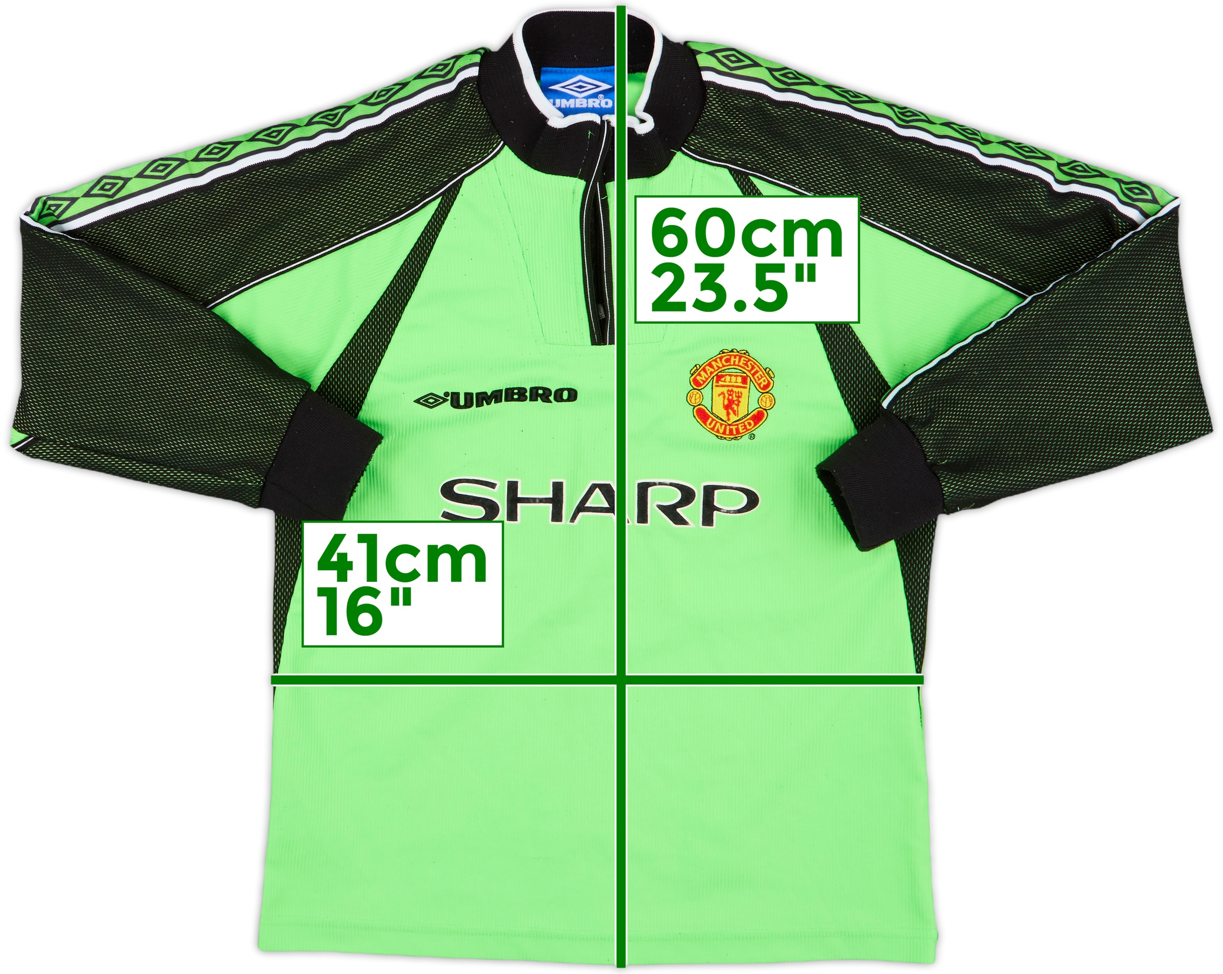 1998-99 Manchester United GK Shirt - 5/10 - (S.Boys)