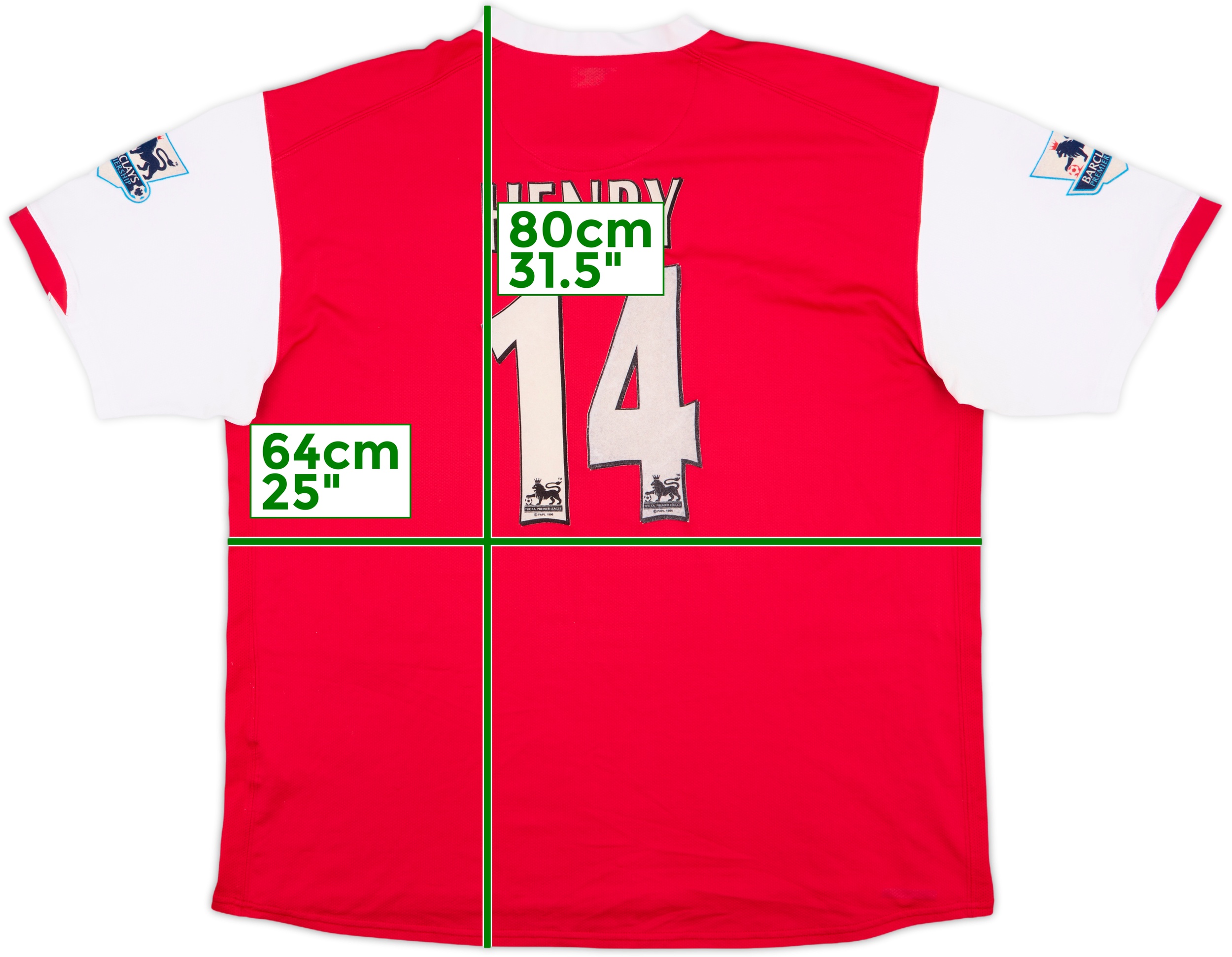2006-08 Arsenal Home Shirt Henry #14 - 8/10 - (3XL)