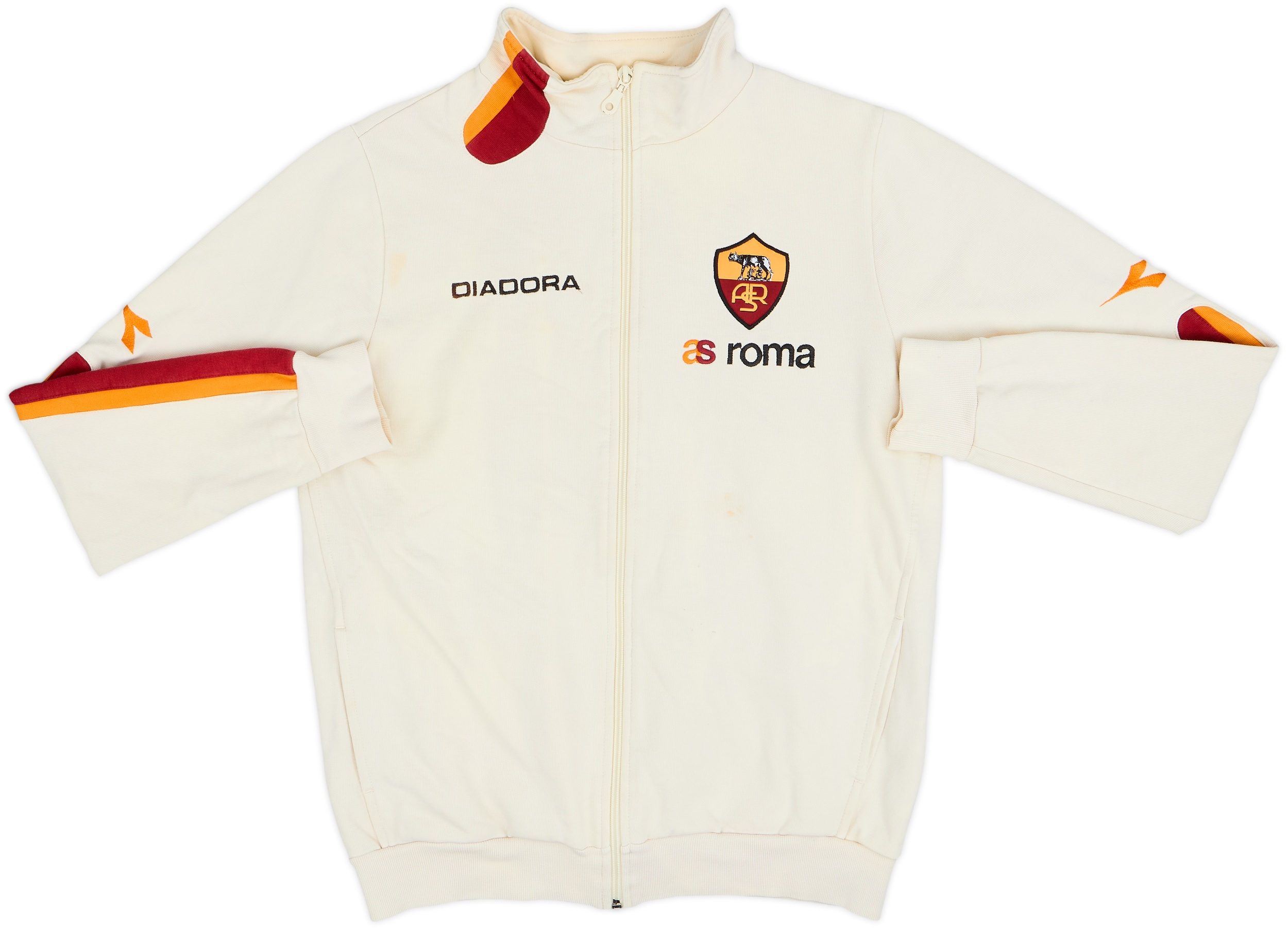 2003-04 Roma Diadora Track Jacket - 5/10 - (L.Boys)