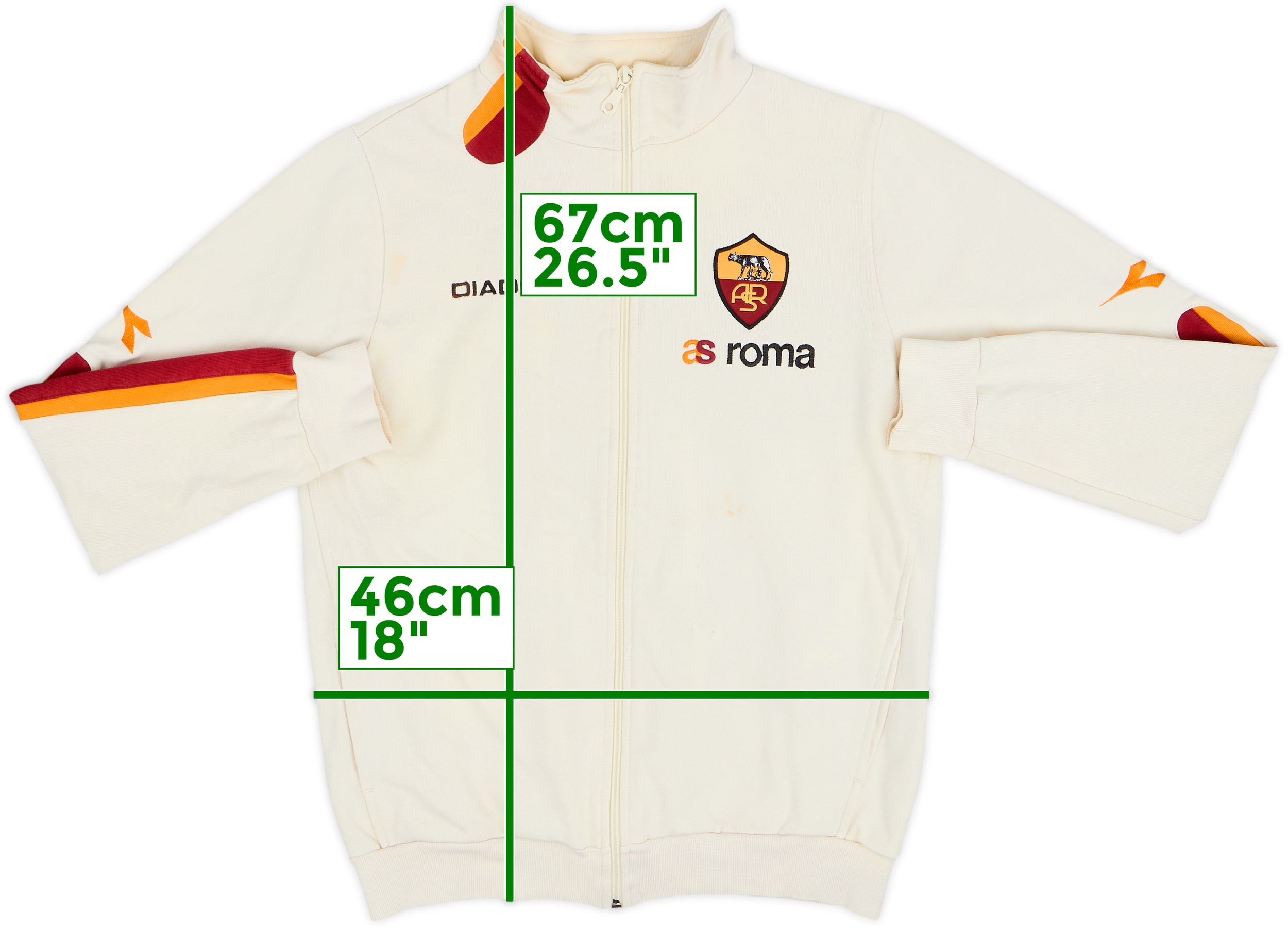 AS ROMA DIADORA ポロシャツ 2003-04 Roma Third Shirt - 4/10 - (S)