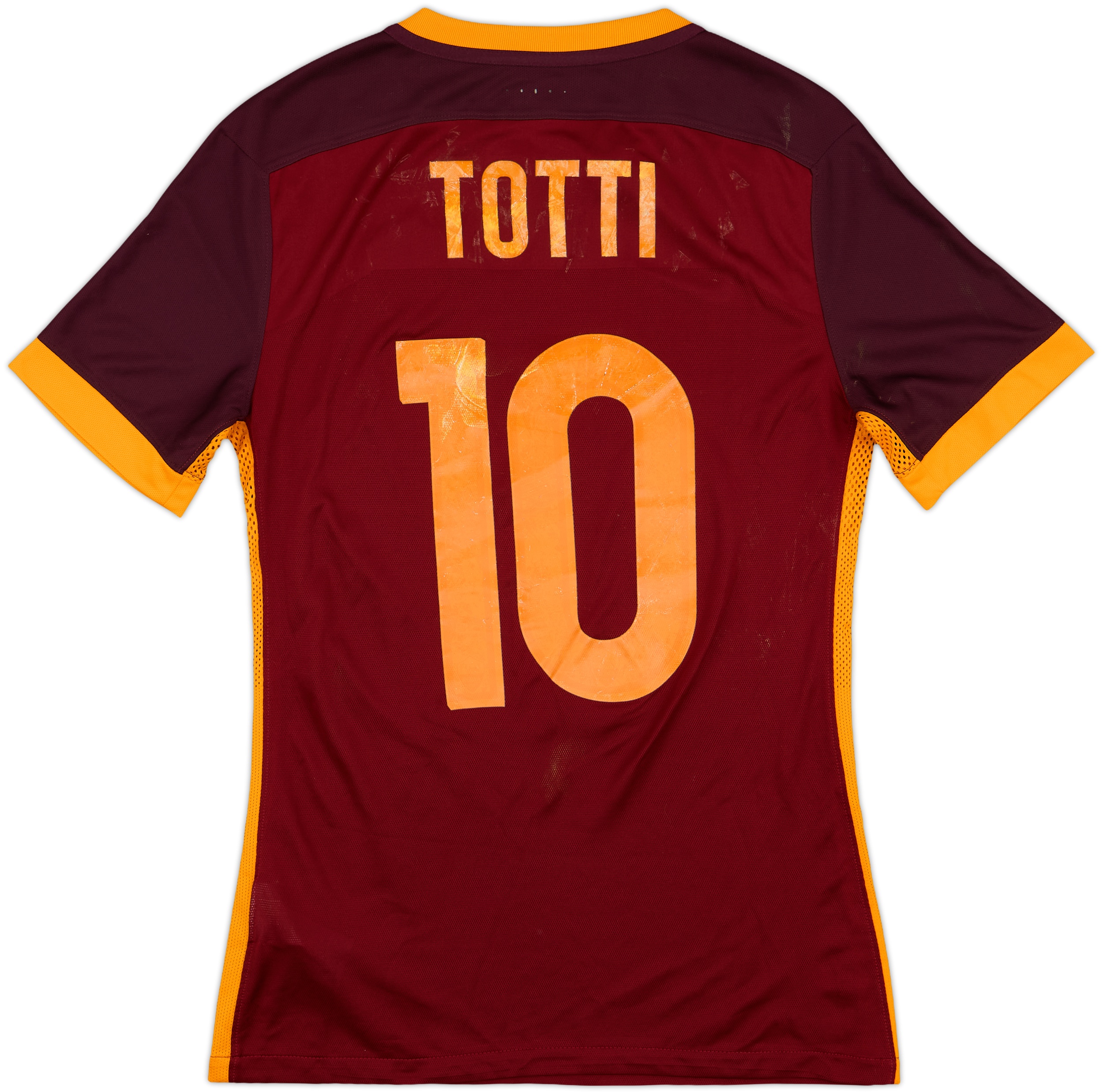 2015-16 Roma Authentic Home Shirt Totti #10 - 5/10 - (S)