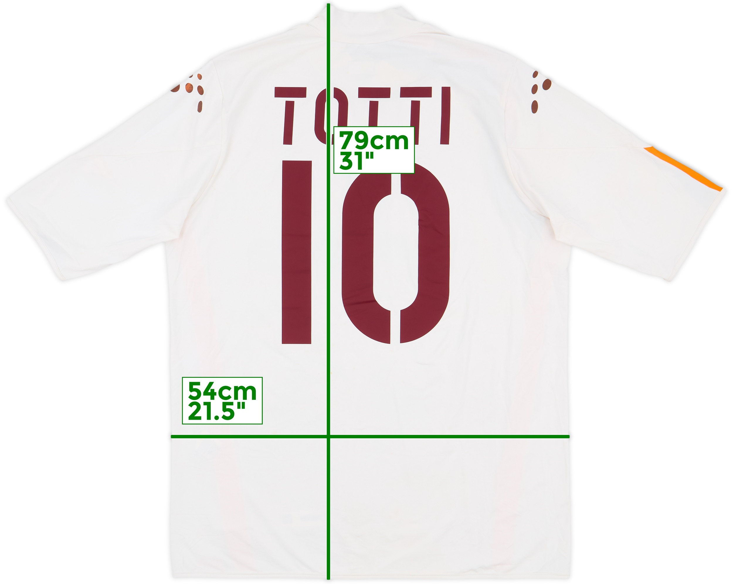 ウェア 04-05 ROMA TOTTI #10 2004-05 Roma Away Shirt Totti #10 - 7/10 - (XL)