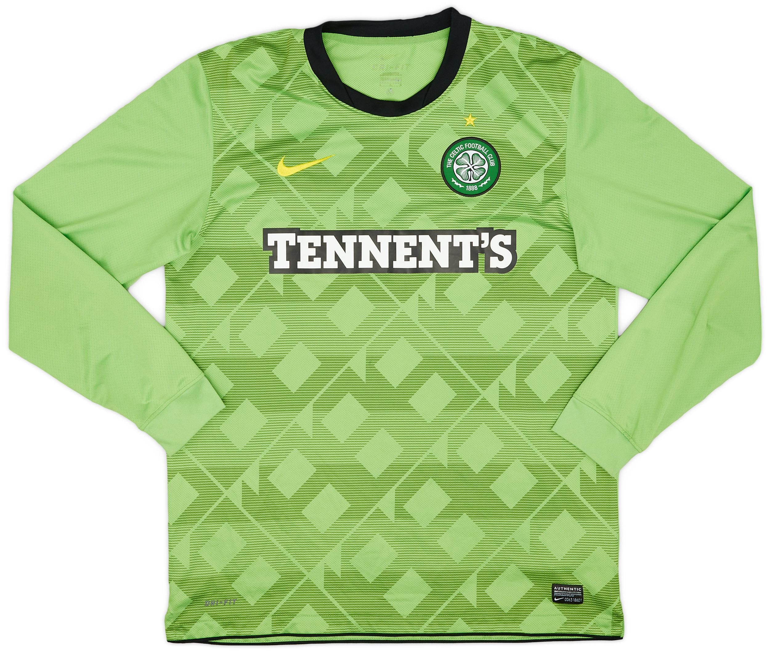 2010 11 Celtic Away L S Shirt 9 10 L