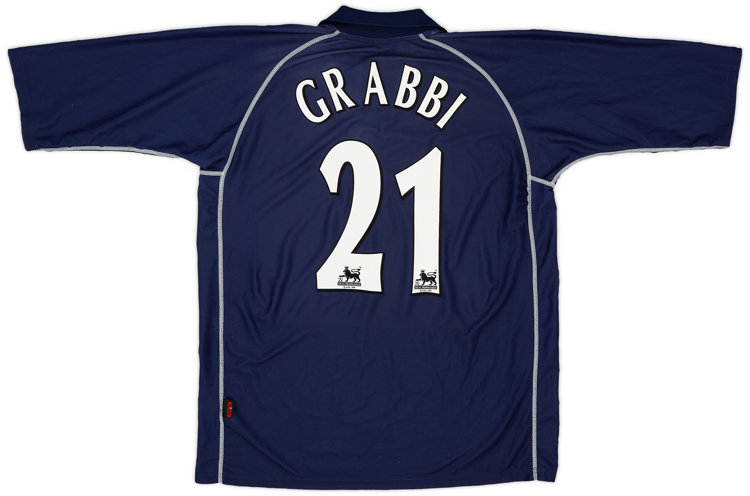 2001-02 Blackburn Away Shirt Grabbi #21 - 7/10 - (XXL)