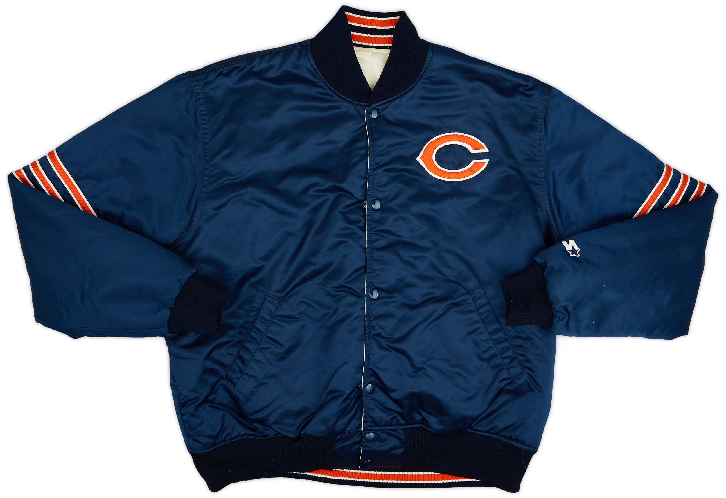 1980's Chicago Bears Starter Reversible Satin Varsity Jacket