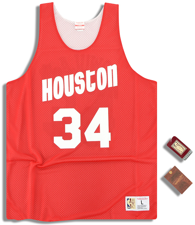 ) Mitchell & Ness Houston Rockets Olajuwon #34 Reversible Jersey - NEW