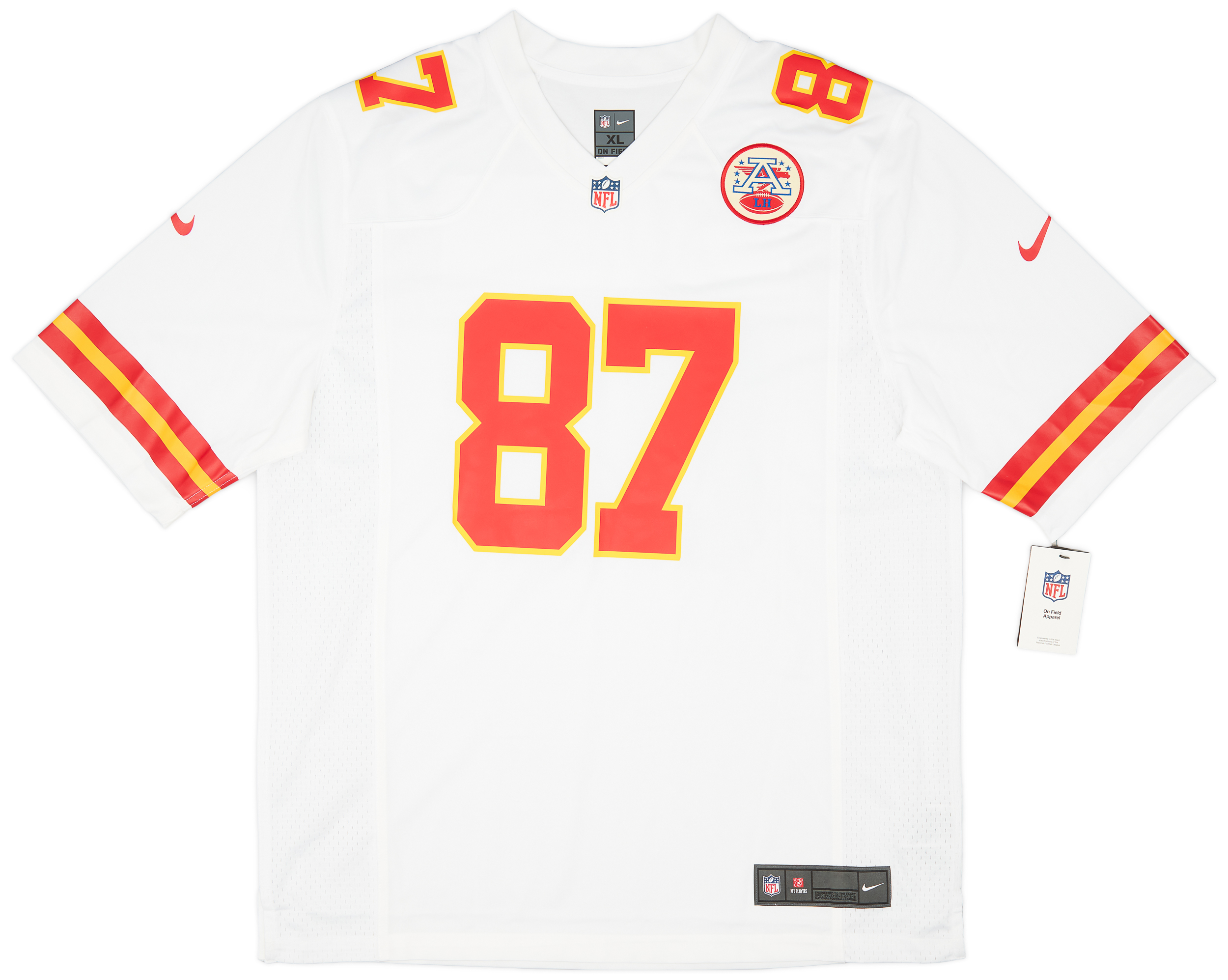2013-23 Kansas City Chiefs Kelce #87 Nike Game Away Jersey (L)