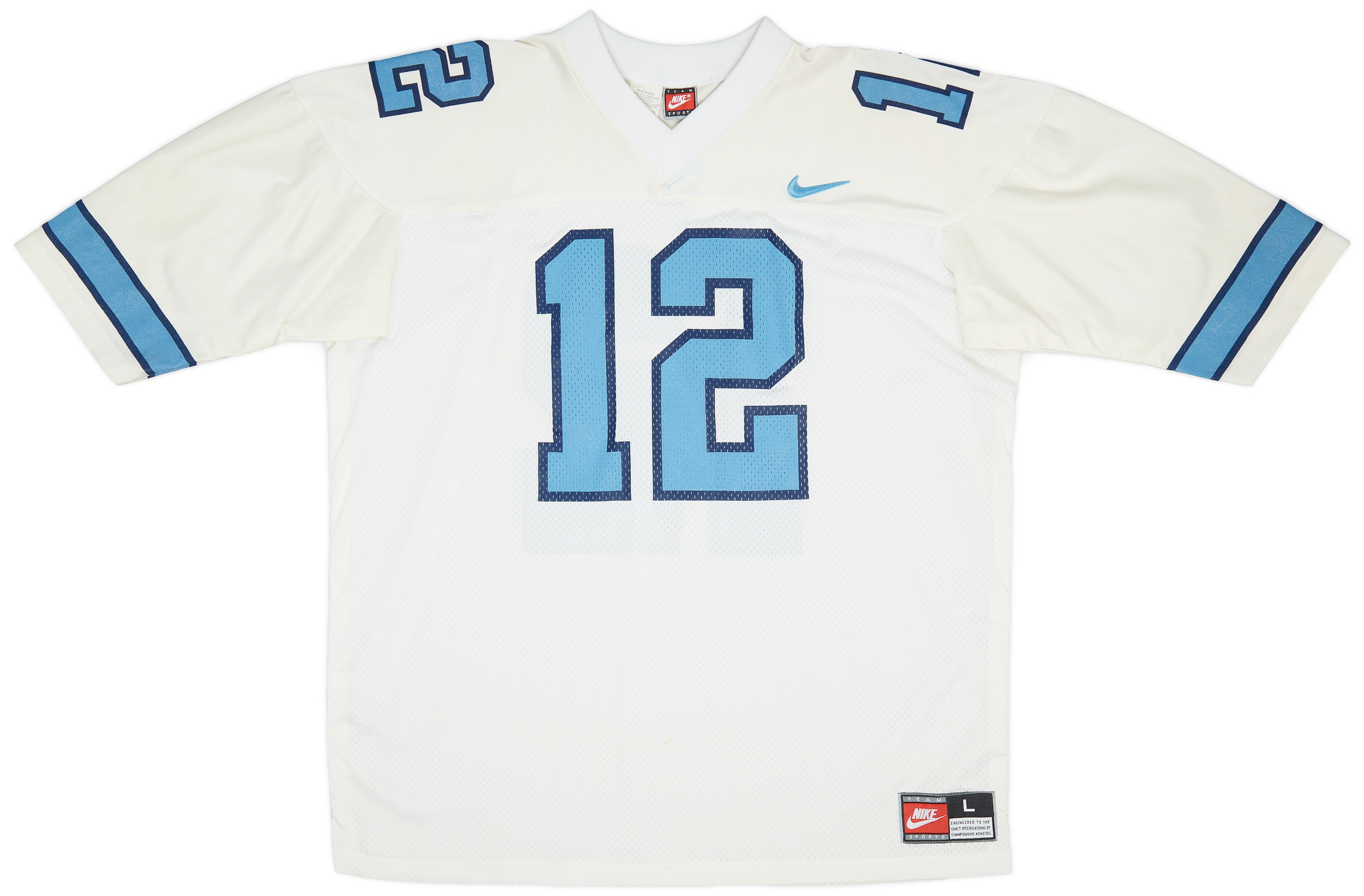 1996 North Carolina Tar Heels Johnson #12 Nike Away Jersey (Very Good) L