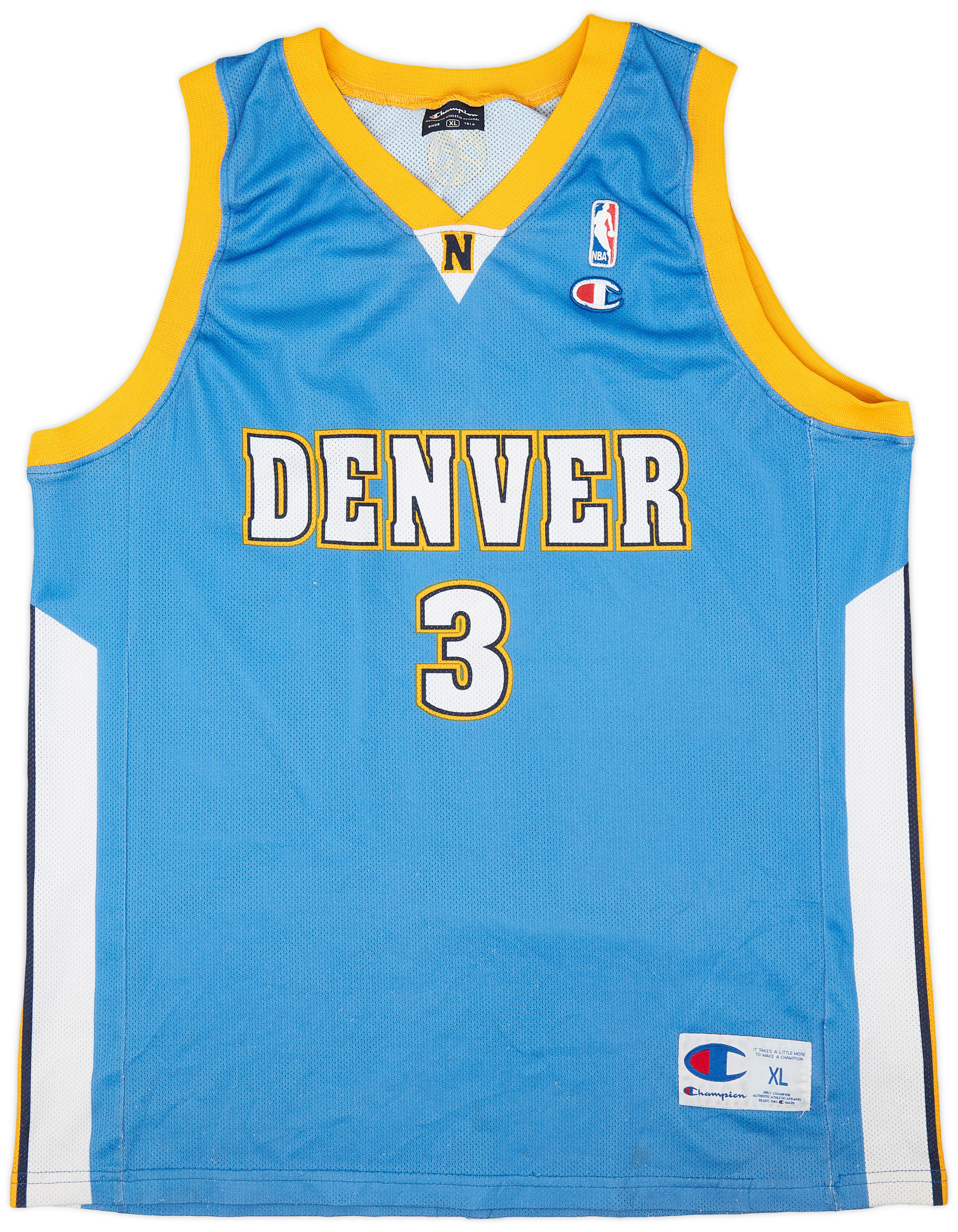2006-08 Denver Nuggets Iverson #3 Champion Away Jersey (Very Good) XL