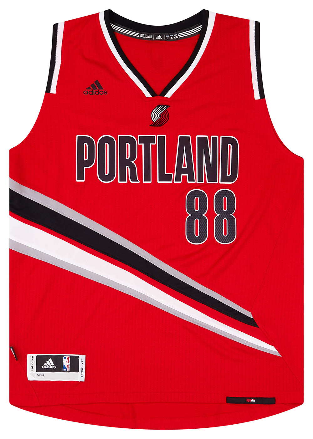 Nicolas Batum Portland Trailblazers Adidas NBA replica jersey youth sz XL