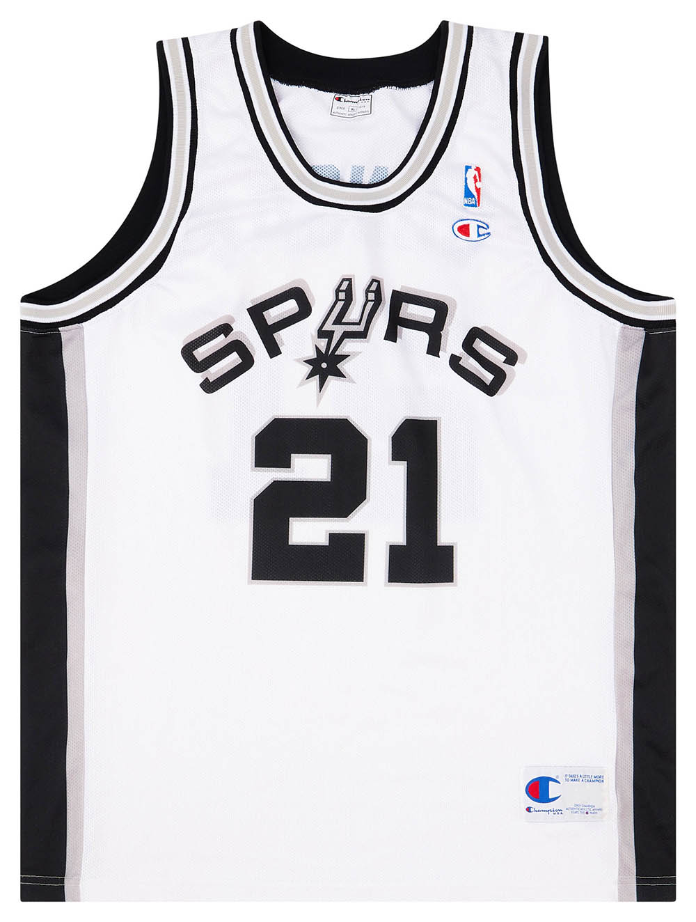 Champion San Antonio Spurs Tim Duncan Jersey Mens Size 