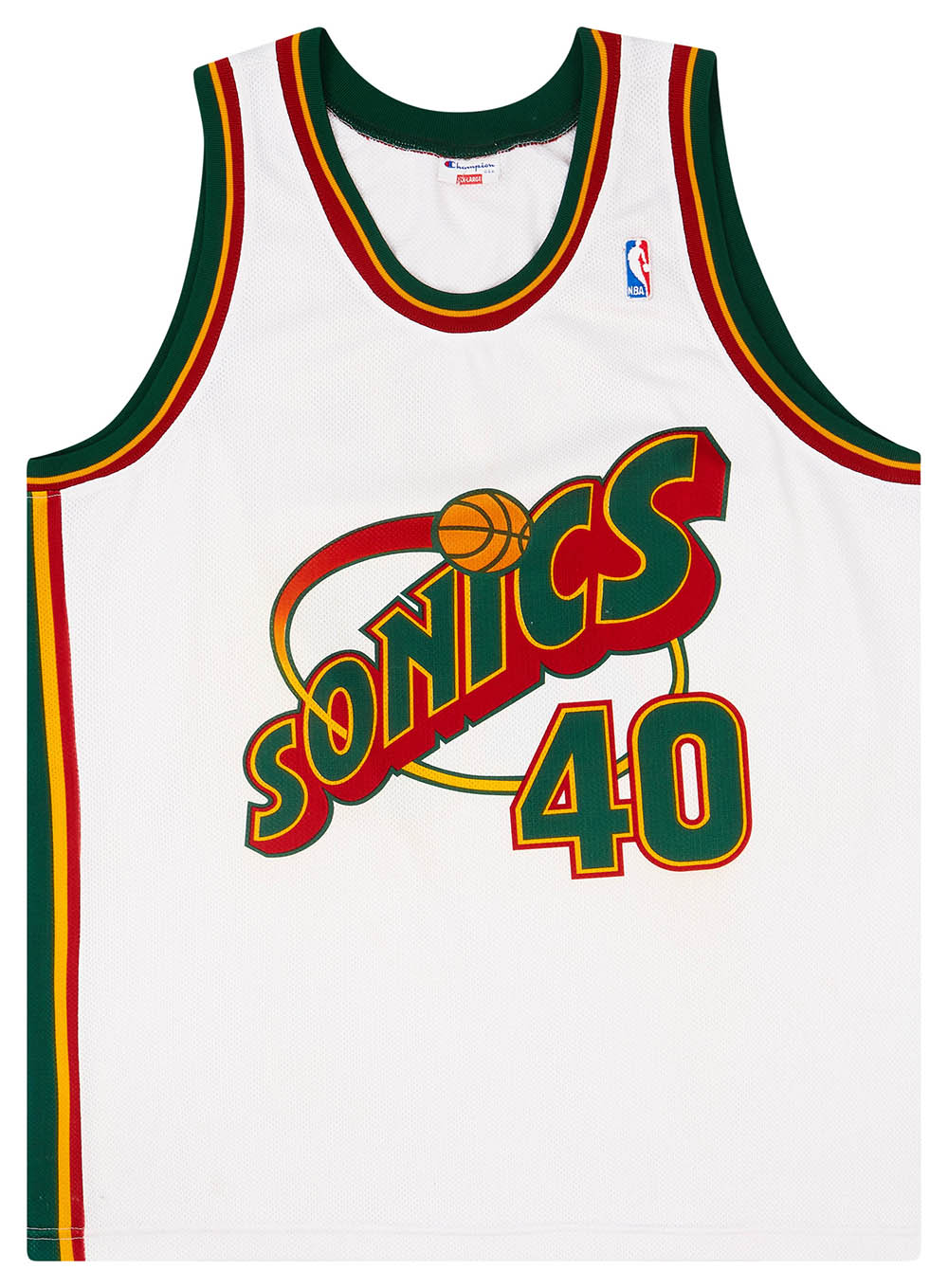 1995-97 Seattle SuperSonics Kemp #40 Champion Away Jersey
